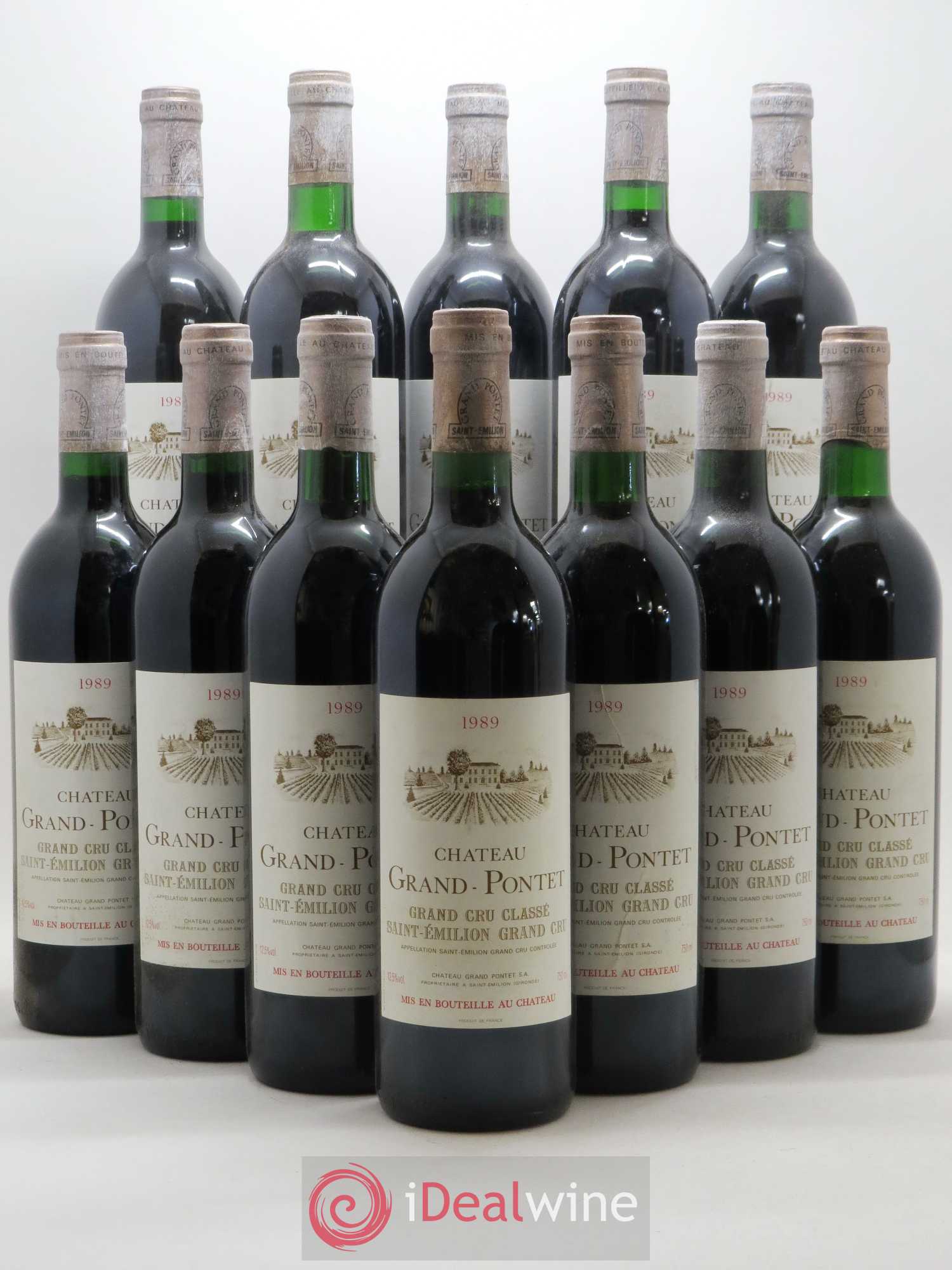Château Grand Pontet Grand Cru Classé (sans prix de réserve) 1989 - Lot de 12 bouteilles - 0