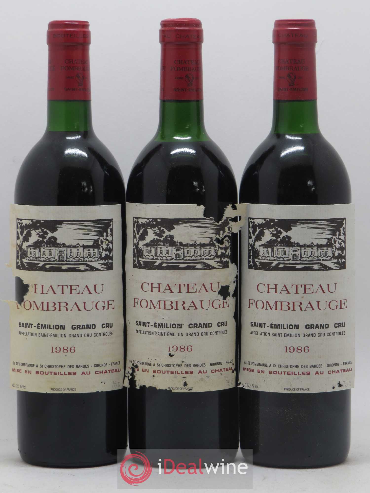 Château Fombrauge Grand Cru Classé 1986 - Lot de 12 bouteilles - 2