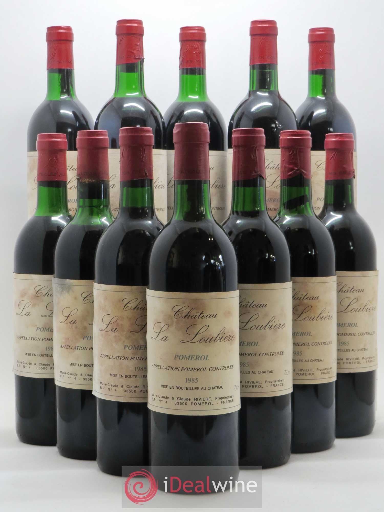 Château la Loubière (sans prix de réserve) 1985 - Lot de 12 bouteilles - 0
