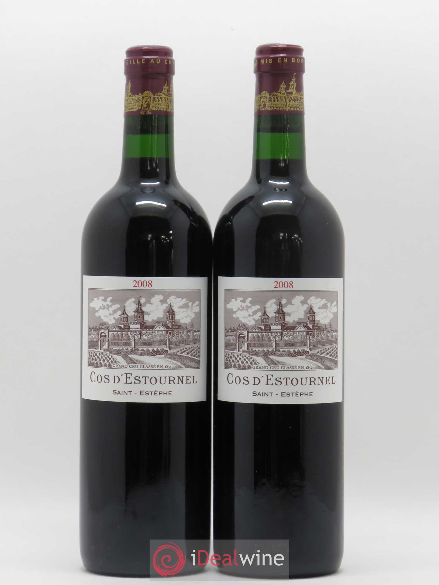 Cos d'Estournel 2ème Grand Cru Classé 2008 - Lot de 2 bouteilles - 0