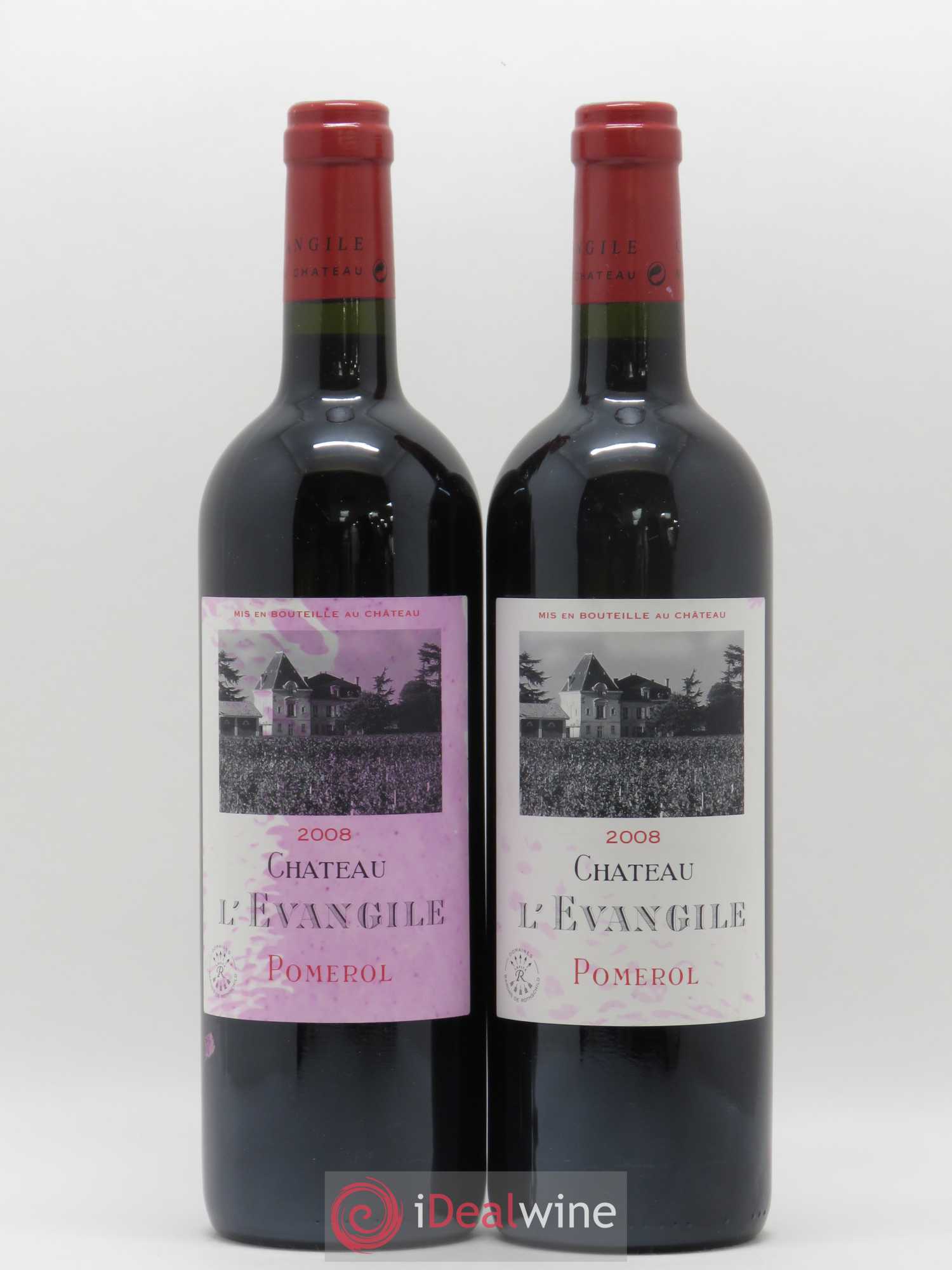 Château l' Évangile 2008 - Lot de 2 bouteilles - 0