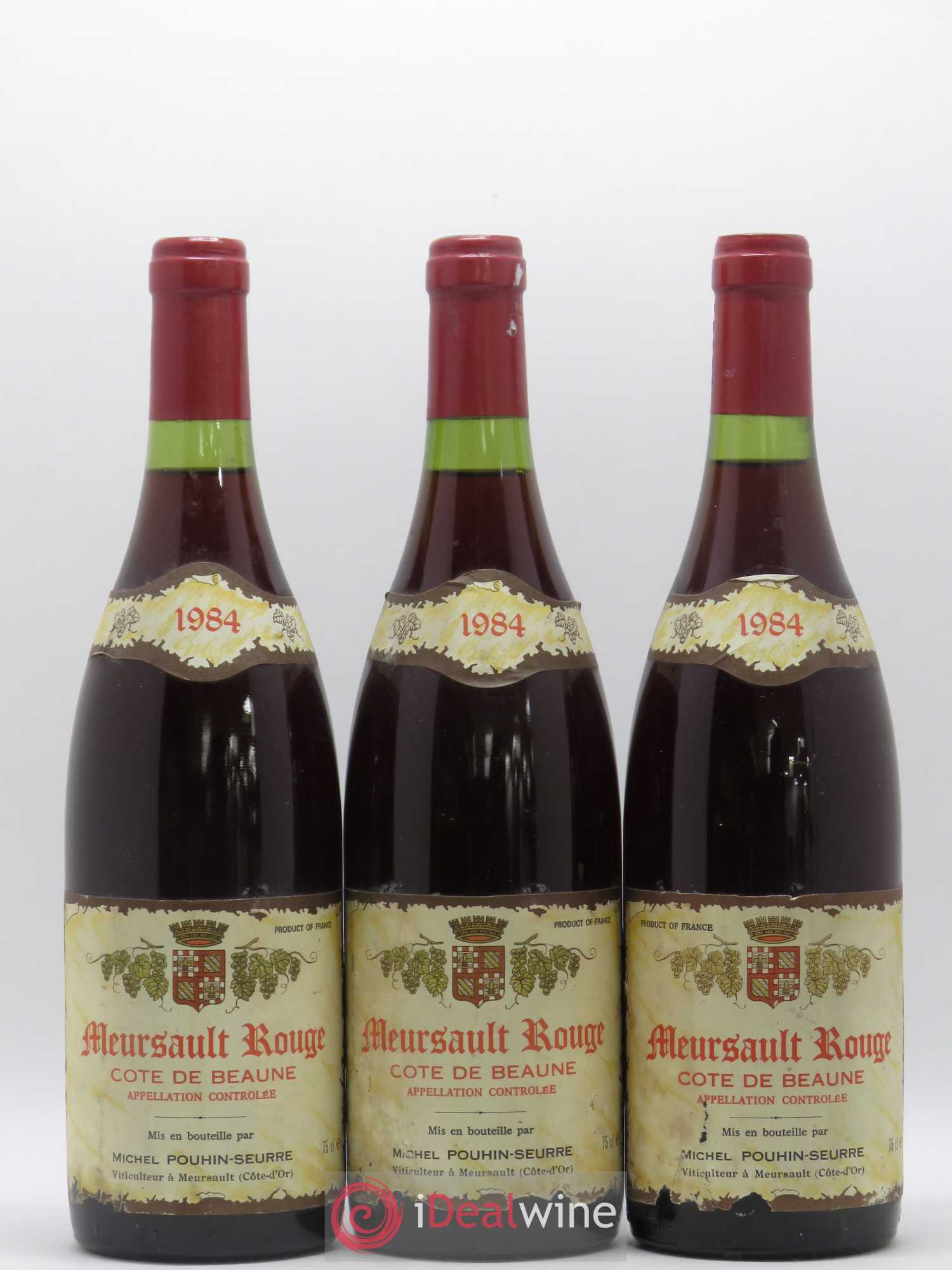 Meursault Côte de Beaune Domaine Michel Pouhin Seurre 1984 - Posten von 3 Flaschen - 0