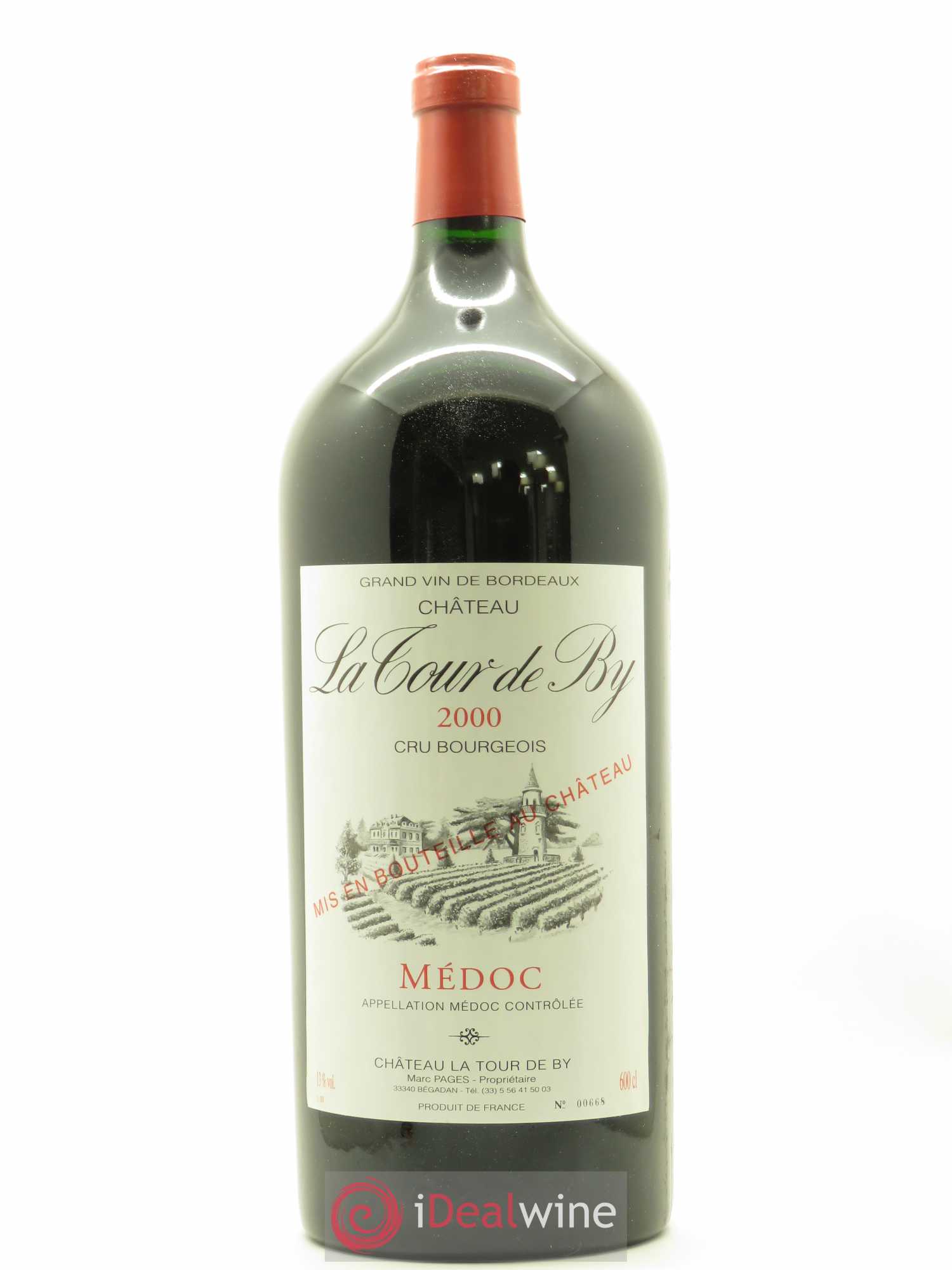 Château La Tour de By Cru Bourgeois 2000 - Lot de 1 impériale - 0