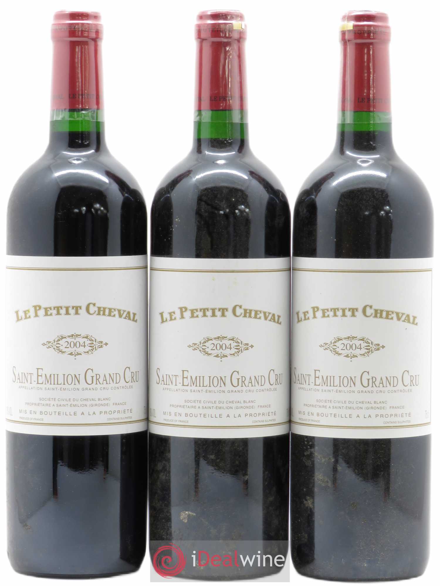 Le Petit Cheval Second Vin 2004 - Lot de 3 bouteilles - 0