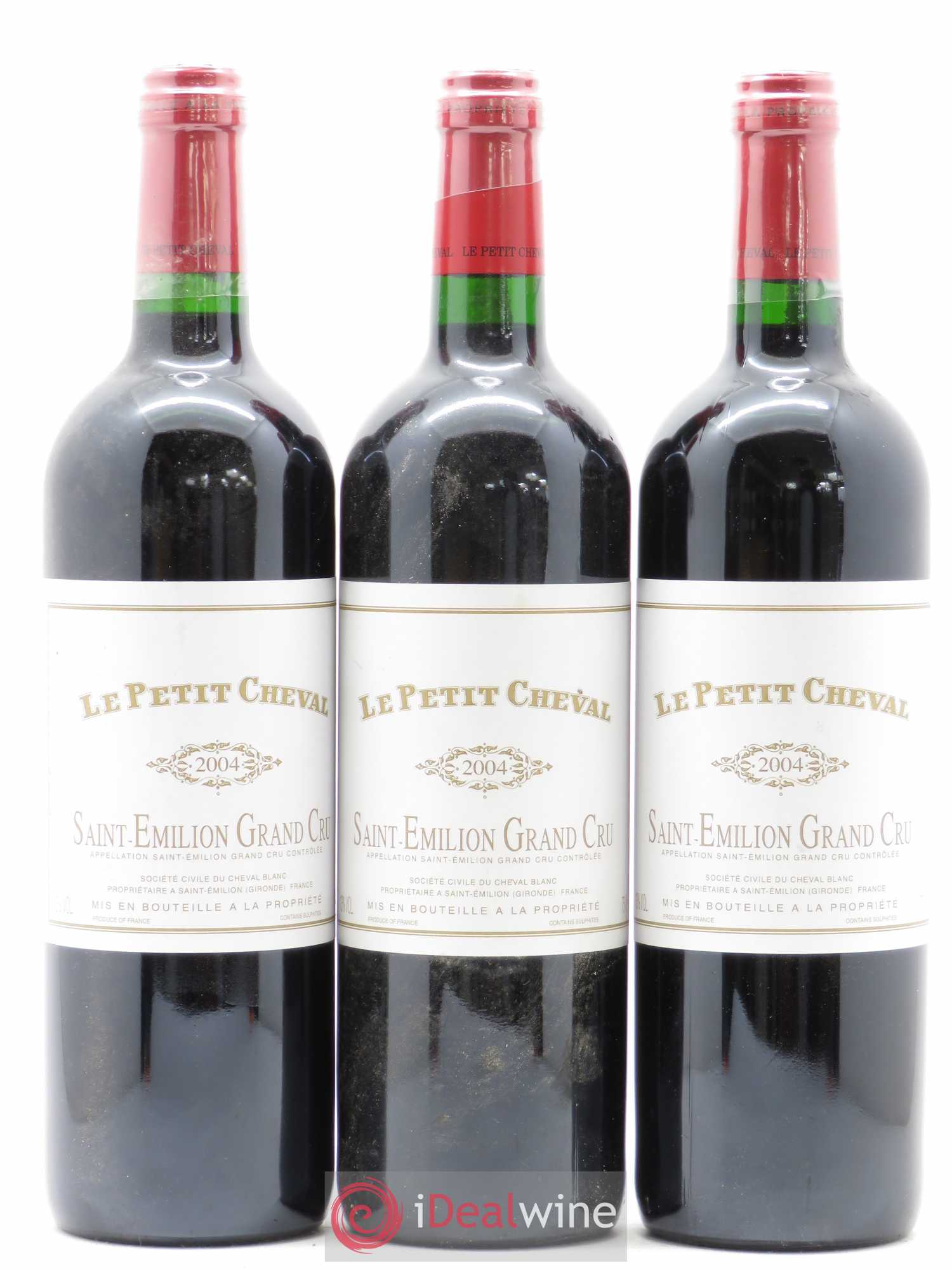 Le Petit Cheval Second Vin 2004 - Lot de 3 bouteilles - 0