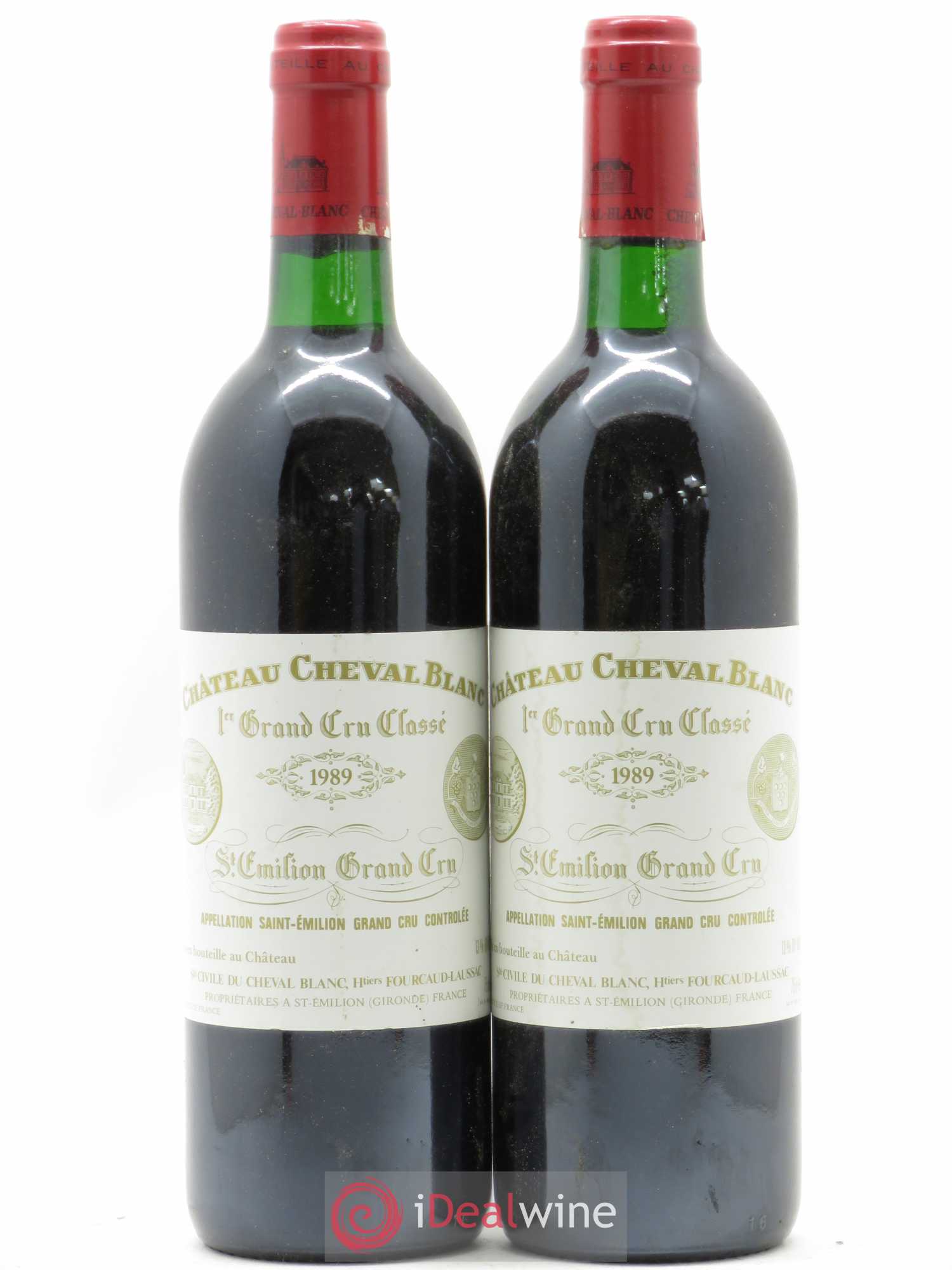 Château Cheval Blanc 1er Grand Cru Classé A 1989 - Lot de 2 bouteilles - 0