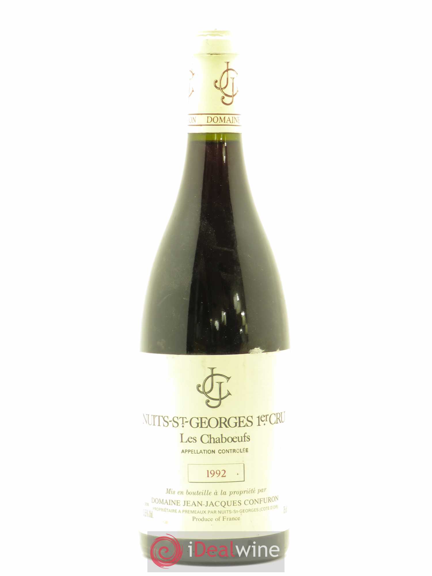 Nuits-Saint-Georges 1er Cru Les Chaboeufs Jean Jacques Confuron 1992 - Posten von 1 Flasche - 0