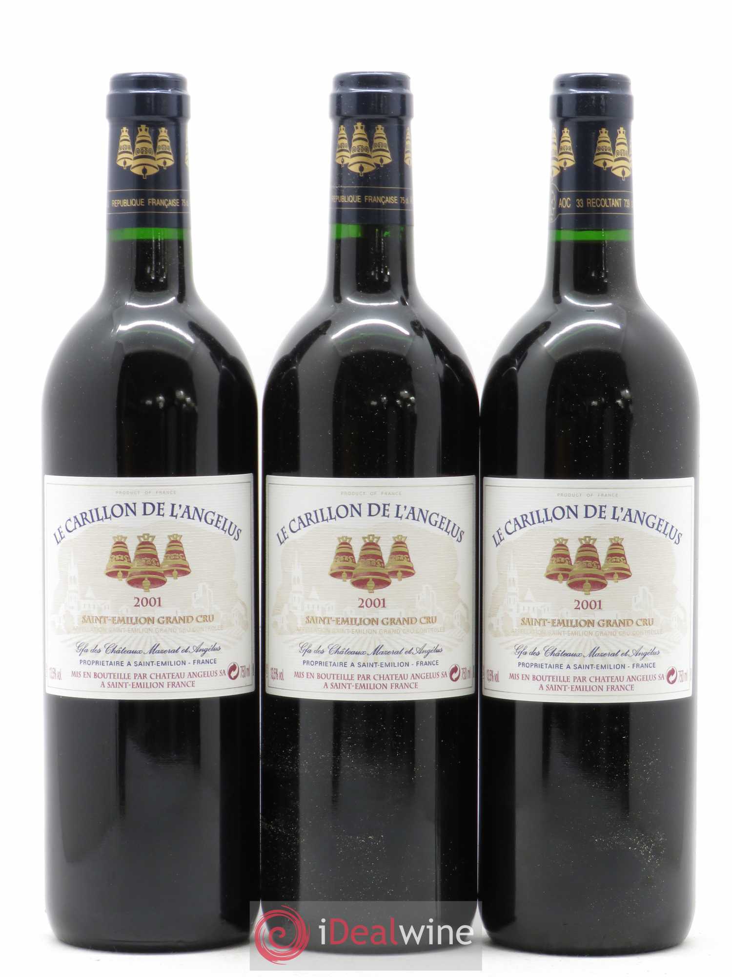Le Carillon de l'Angélus Second Vin 2001 - Lot de 6 bouteilles - 1