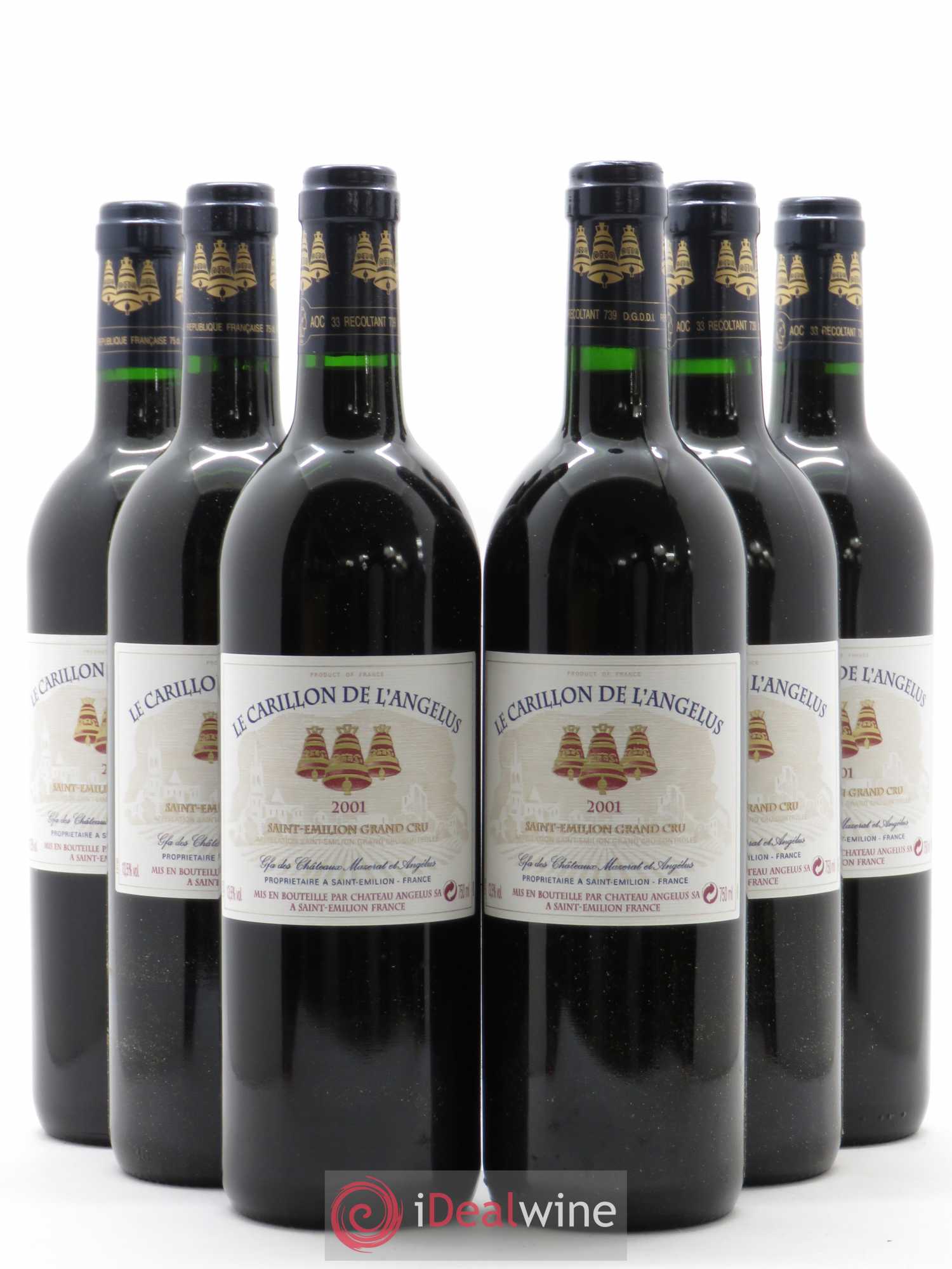 Le Carillon de l'Angélus Second Vin 2001 - Lot de 6 bouteilles - 0