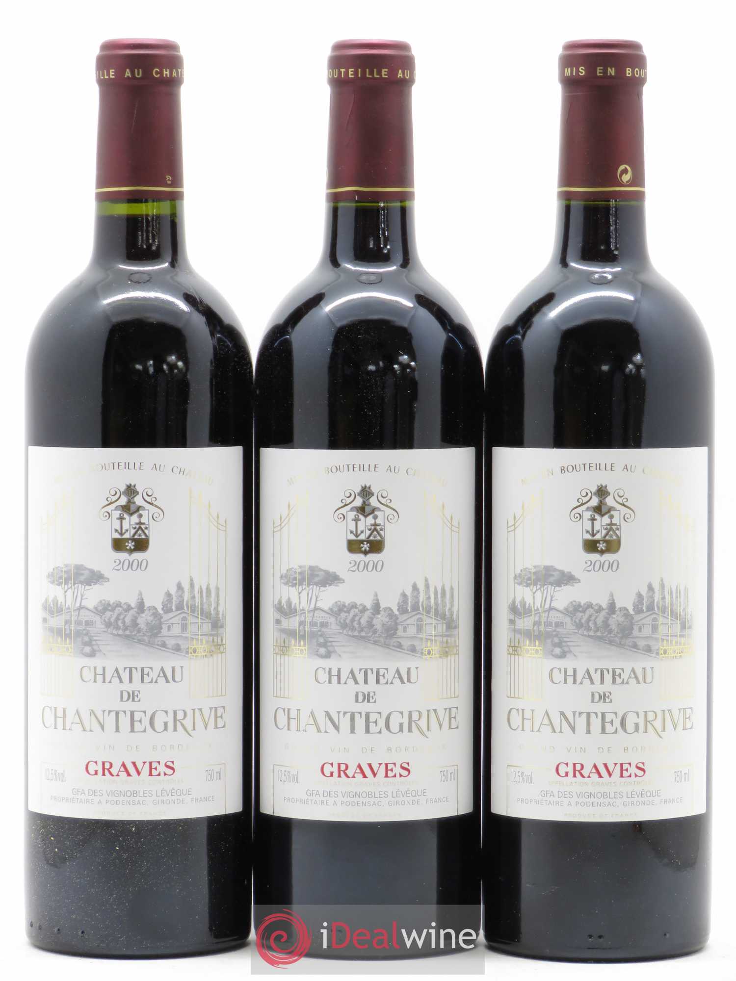Château de Chantegrive 2000 - Lot de 12 bouteilles - 3