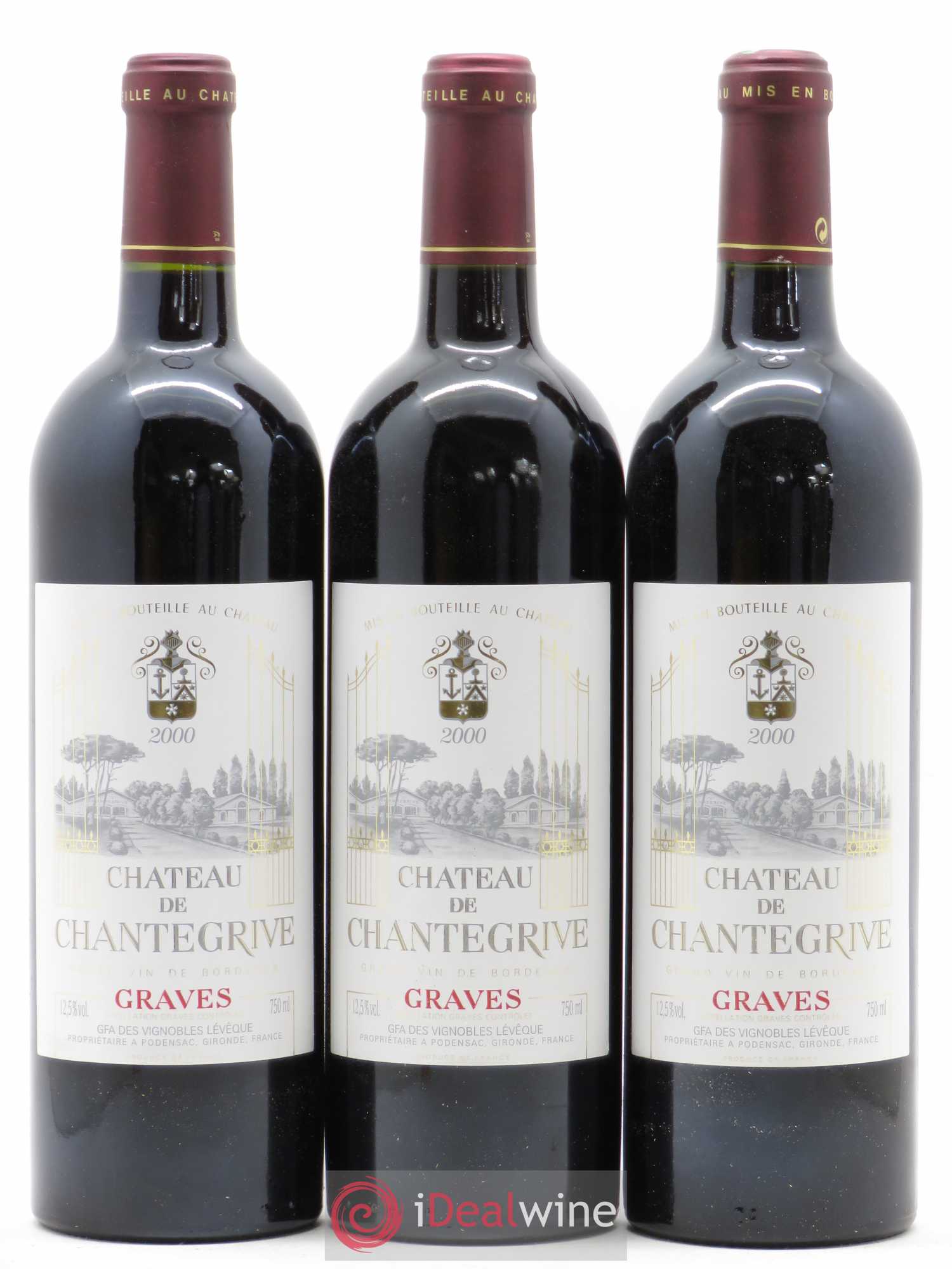 Château de Chantegrive 2000 - Lot de 12 bouteilles - 4