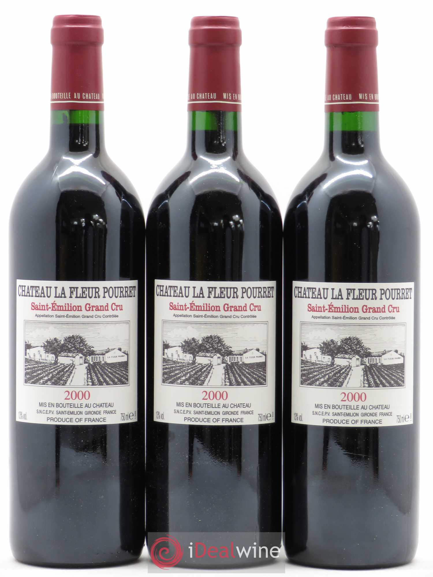 Saint-Émilion Grand Cru Château La Fleur Pourret 2000 - Lot de 12 bouteilles - 3