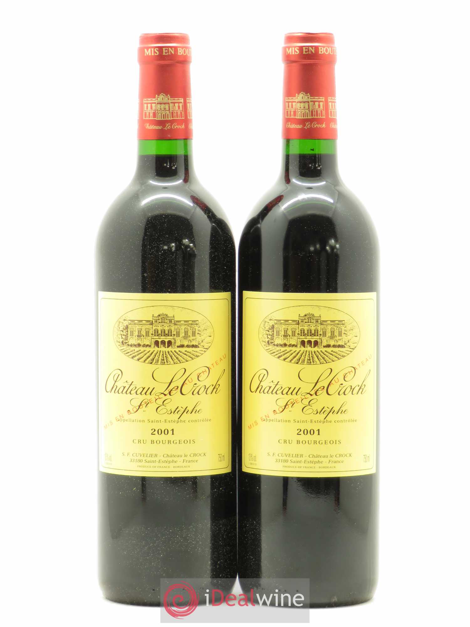 Château le Crock Cru Bourgeois 2001 - Lot de 2 bouteilles - 0