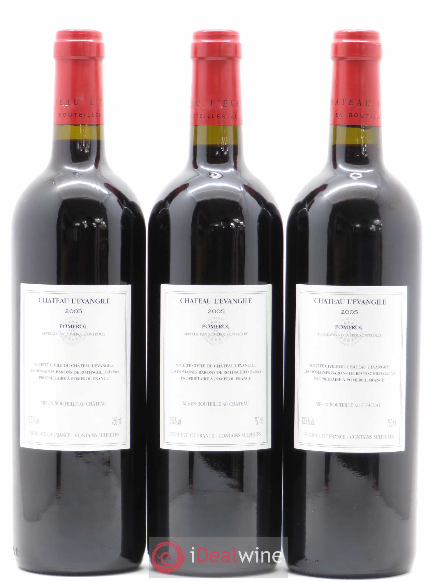 Château l' Évangile 2005 - Lot de 6 bouteilles - 2