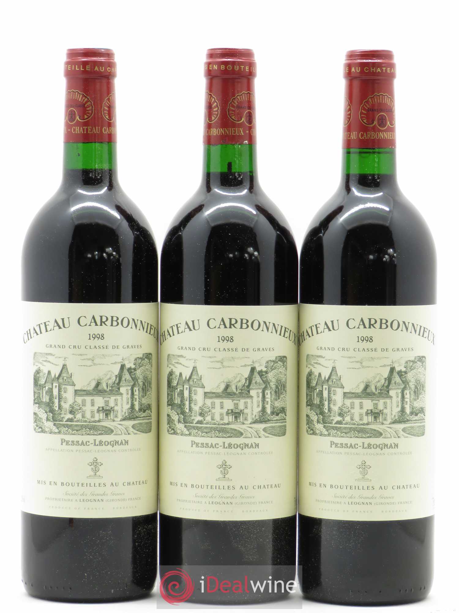 Château Carbonnieux Cru Classé de Graves 1998 - Lot de 6 bouteilles - 2