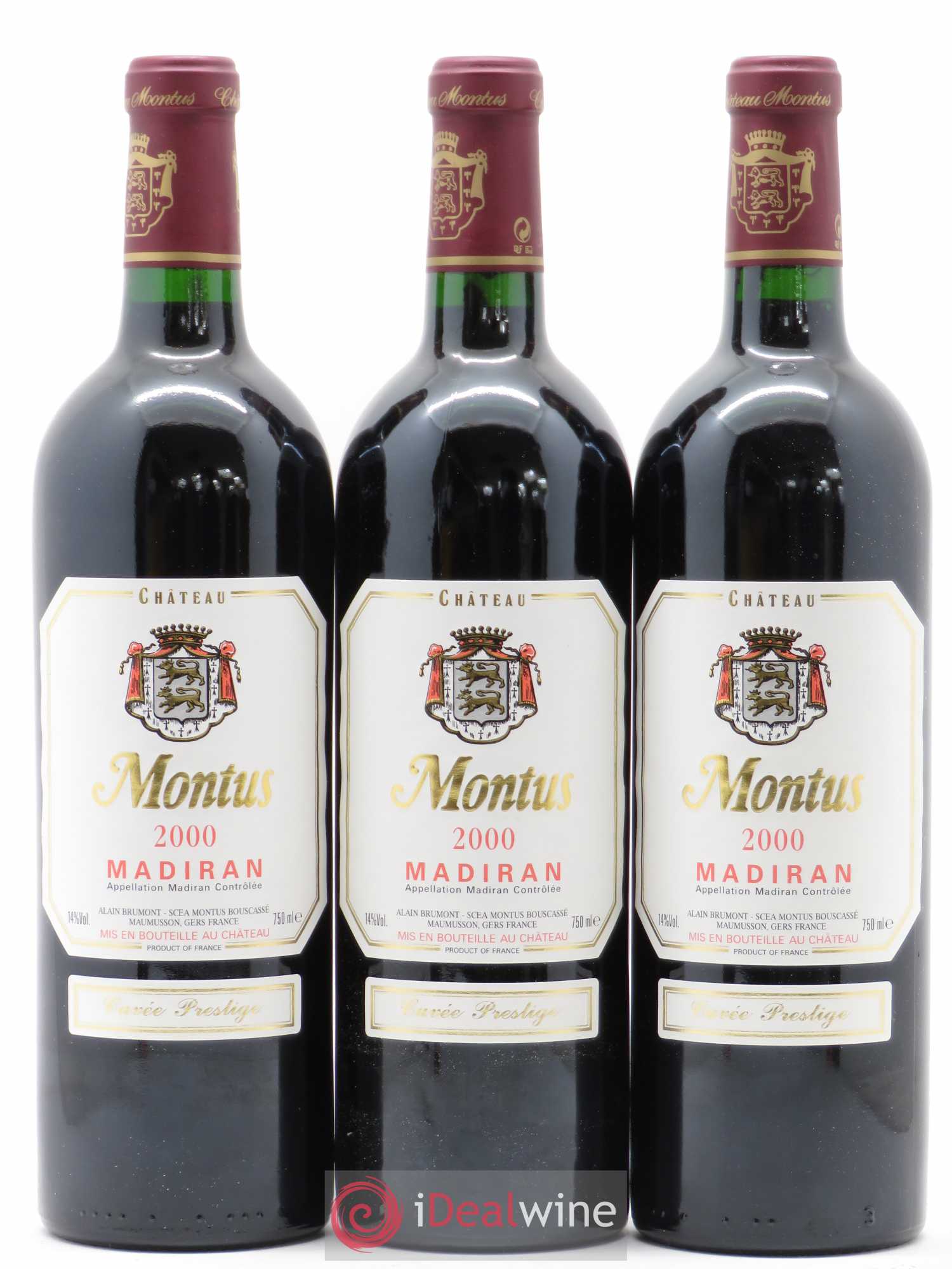Madiran Château Montus-Prestige Alain Brumont 2000 - Lot de 6 bouteilles - 1