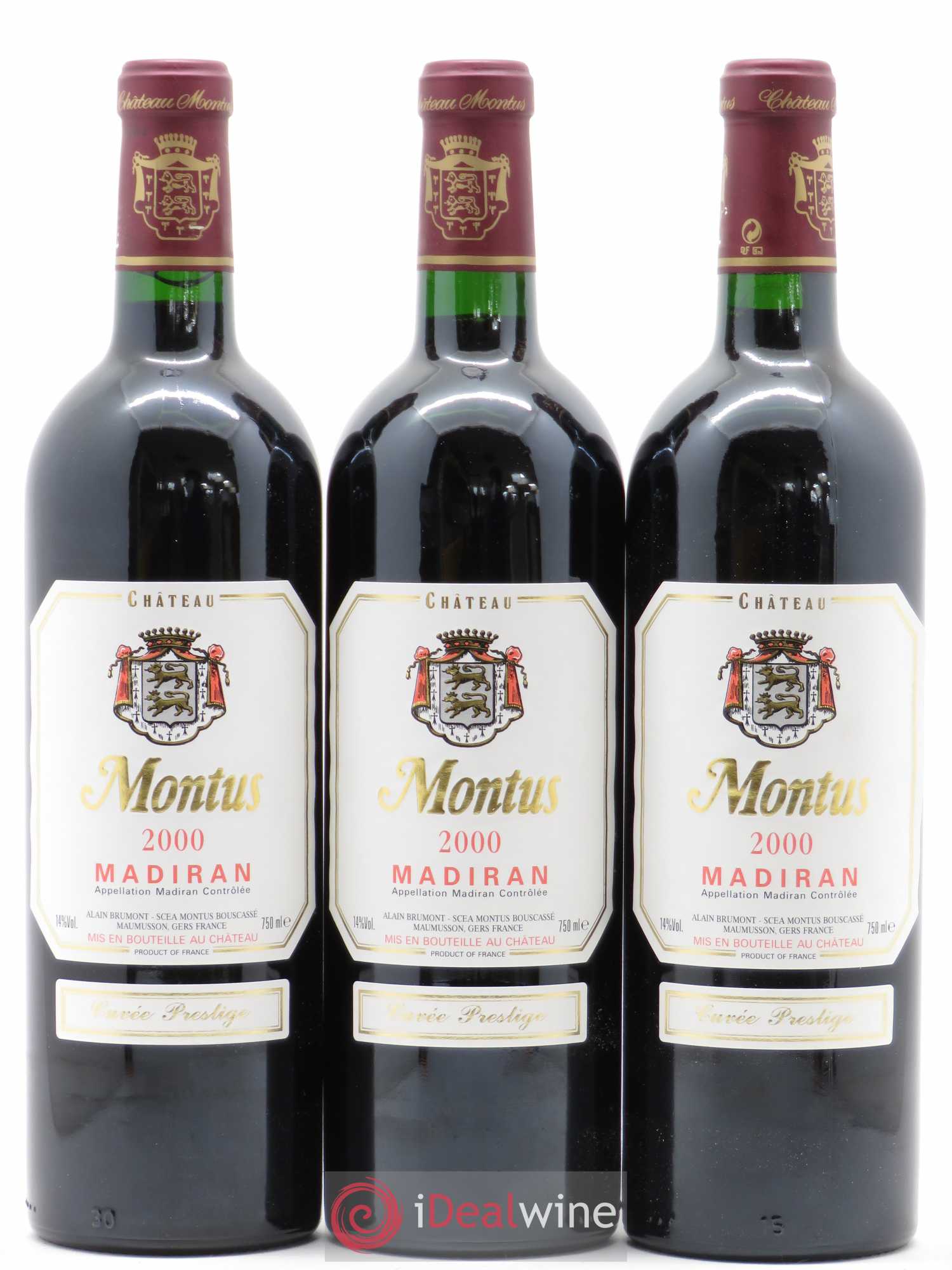 Madiran Château Montus-Prestige Alain Brumont 2000 - Lot de 6 bouteilles - 2