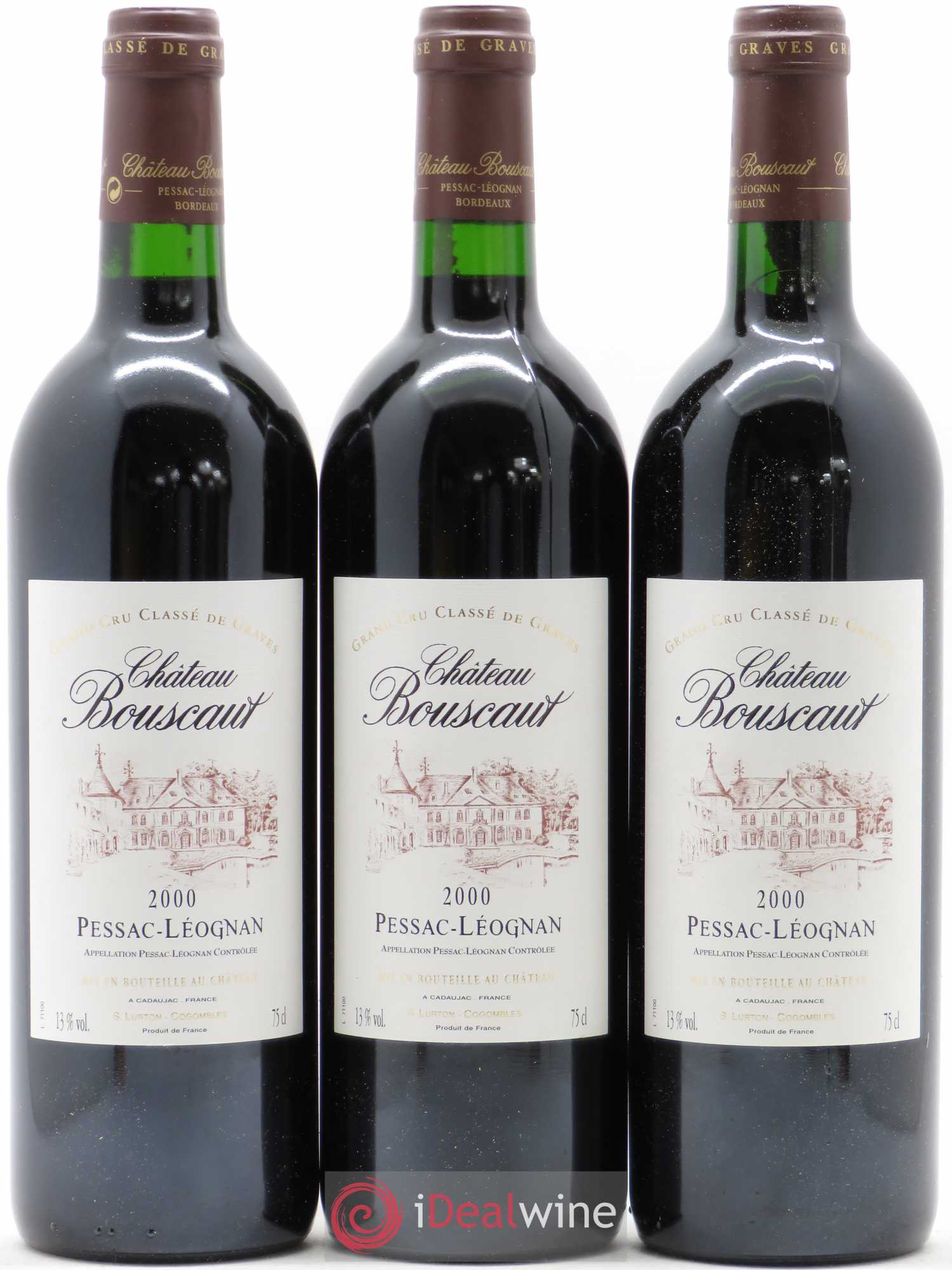 Château Bouscaut Cru Classé de Graves 2000 - Lot de 12 bouteilles - 2