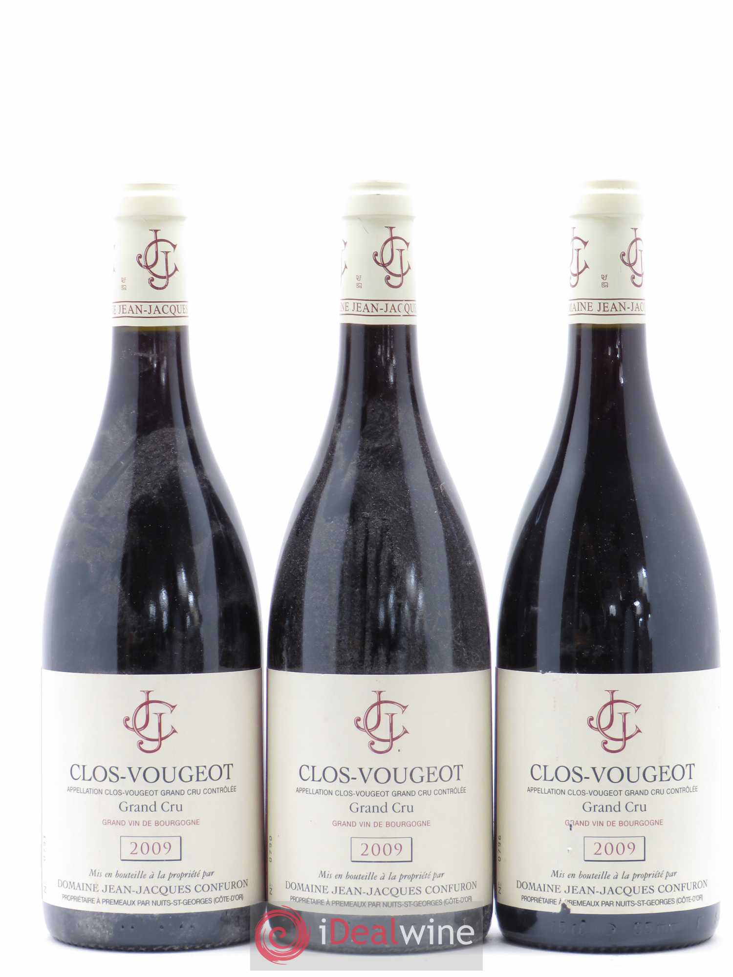 Clos de Vougeot Grand Cru Jean-Jacques Confuron 2009 - Lot de 3 bouteilles - 0