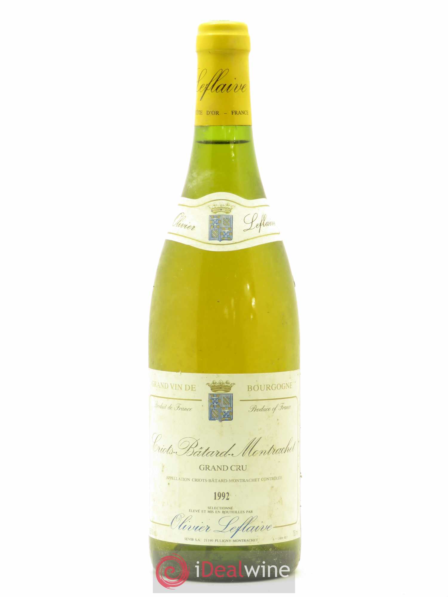 Criots-Bâtard-Montrachet Grand Cru Olivier Leflaive 1992 - Lot de 1 bouteille - 0