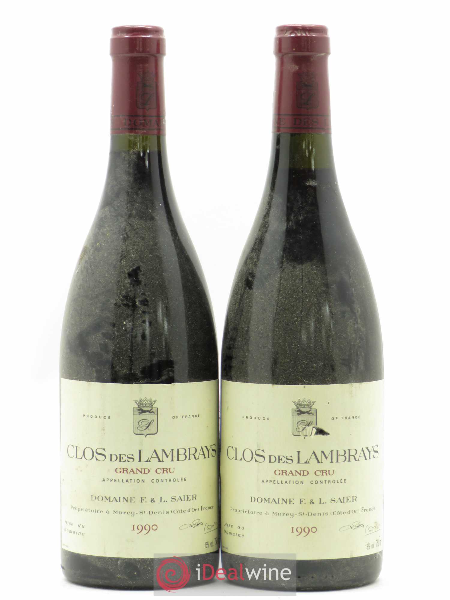 Clos des Lambrays Grand Cru Domaine des Lambrays 1990 - Lot de 2 bouteilles - 0