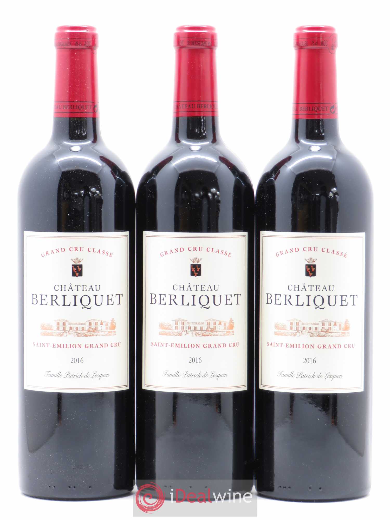 Château Berliquet Grand Cru Classé 2016 - Lot de 6 bouteilles - 1