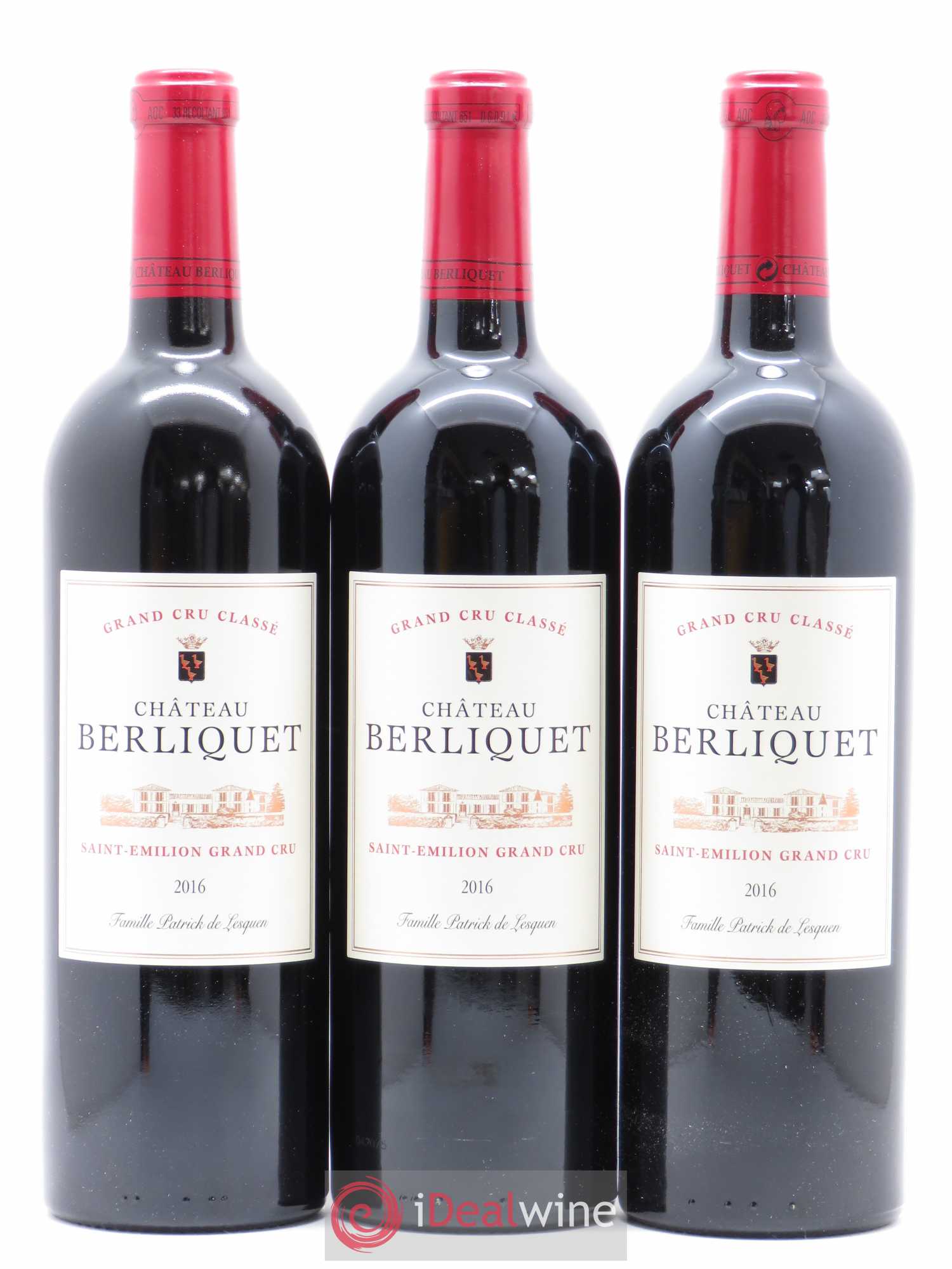 Château Berliquet Grand Cru Classé 2016 - Lot de 6 bouteilles - 2