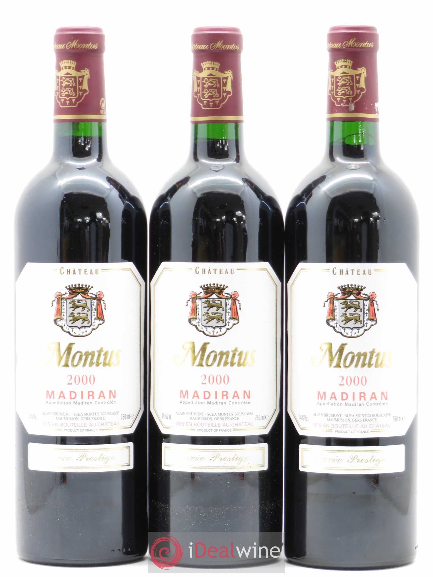 Madiran Château Montus-Prestige Alain Brumont 2000 - Lot de 6 bouteilles - 1