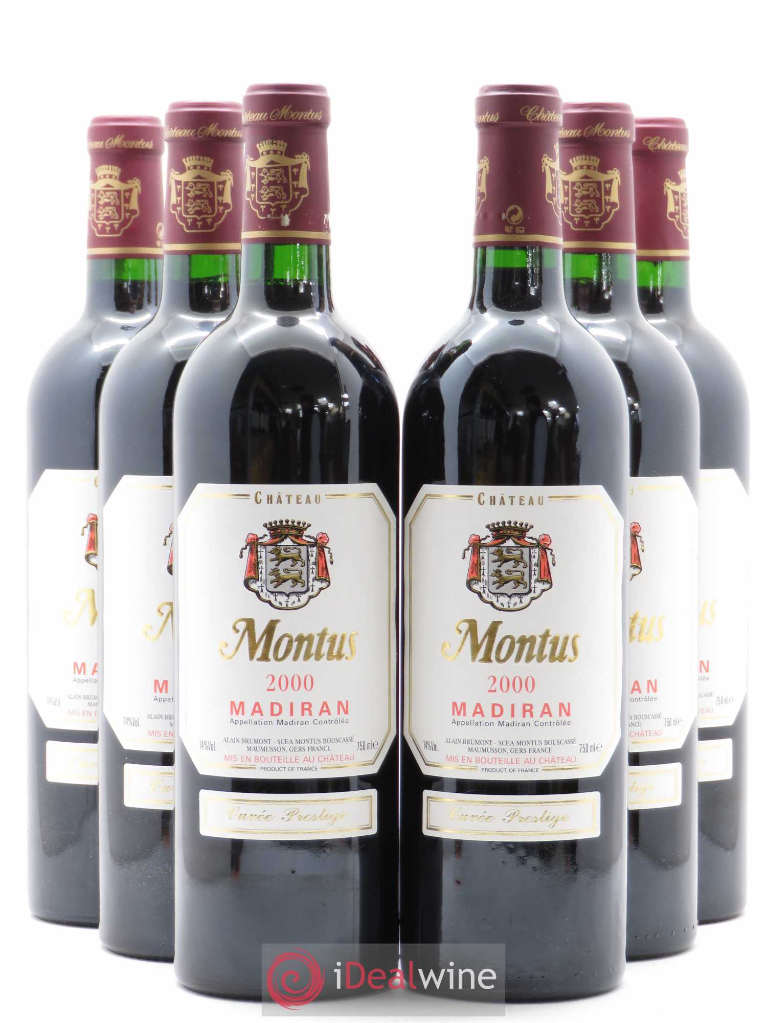 Madiran Château Montus-Prestige Alain Brumont 2000 - Lot de 6 bouteilles - 0