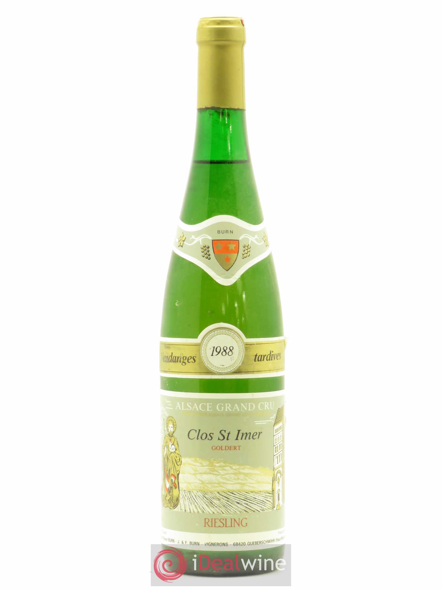 Riesling Clos St Imer Goldert Vendanges Tardives Maison Burn 1988 - Lotto di 1 bottiglia - 0