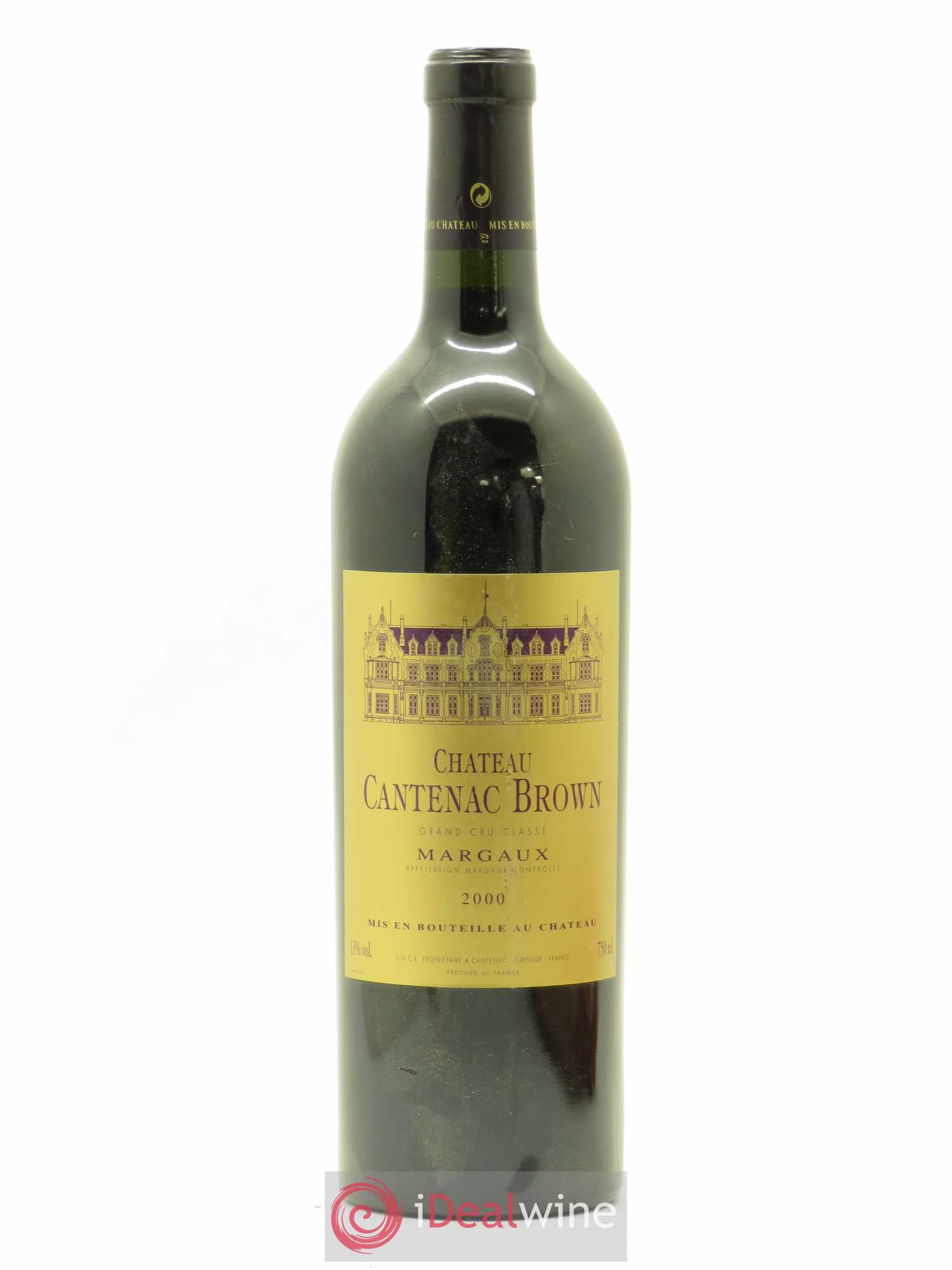 Château Cantenac Brown 3ème Grand Cru Classé 2000 - Lot de 1 bouteille - 0