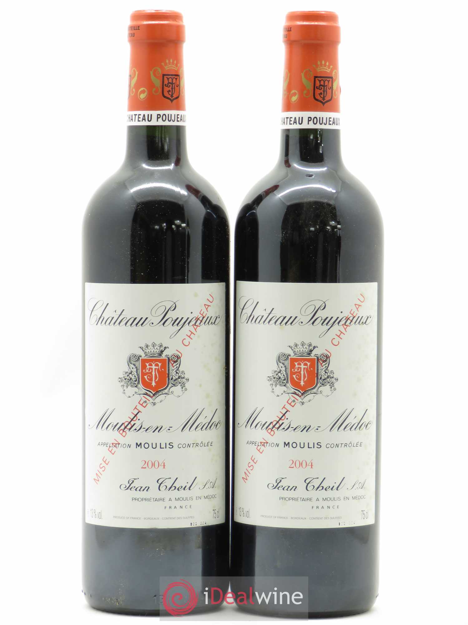 Château Poujeaux 2004 - Lot de 2 bouteilles - 0