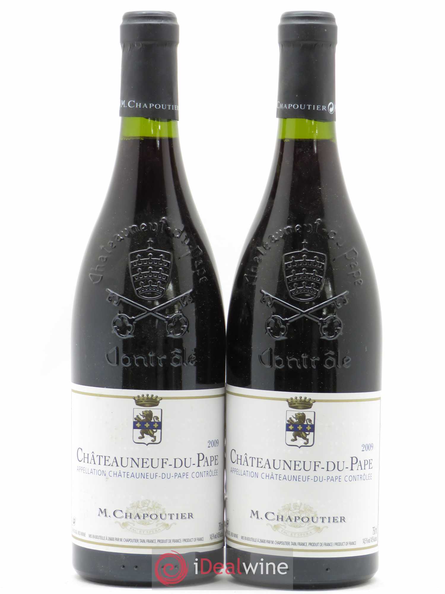 Châteauneuf-du-Pape Chapoutier 2009 - Lot de 2 bouteilles - 0