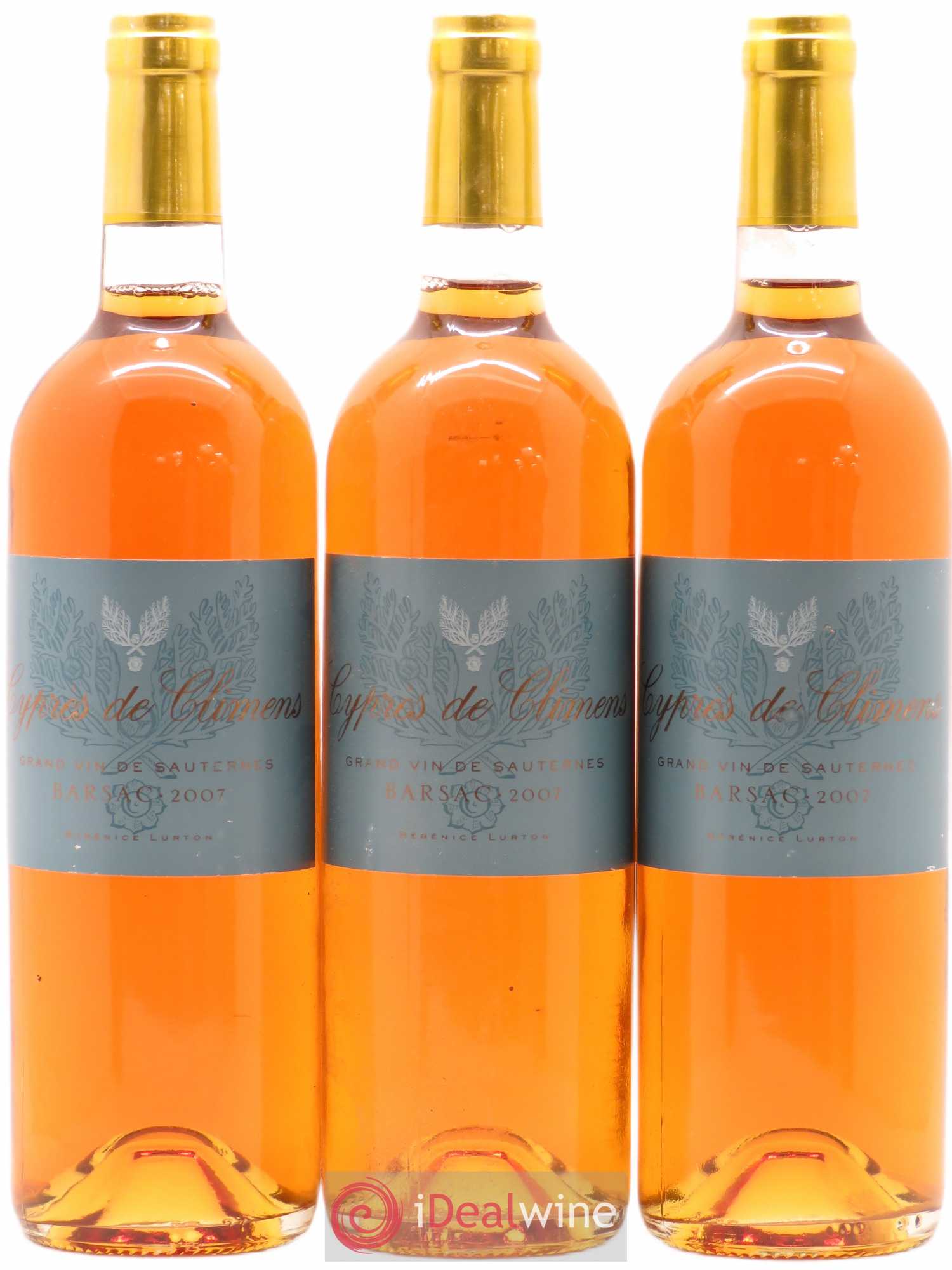 Château Climens - Cyprès de Climens 2007 - Lotto di 3 bottiglie - 0