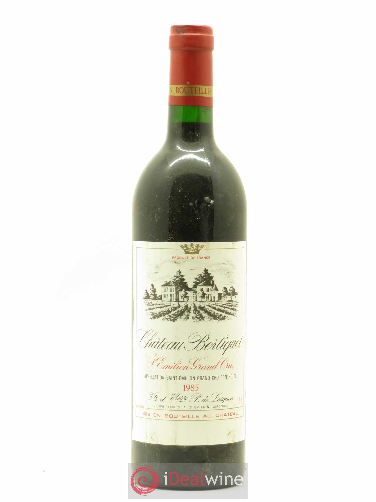 Château Berliquet Grand Cru Classé 1985 - Lot de 1 bouteille - 0