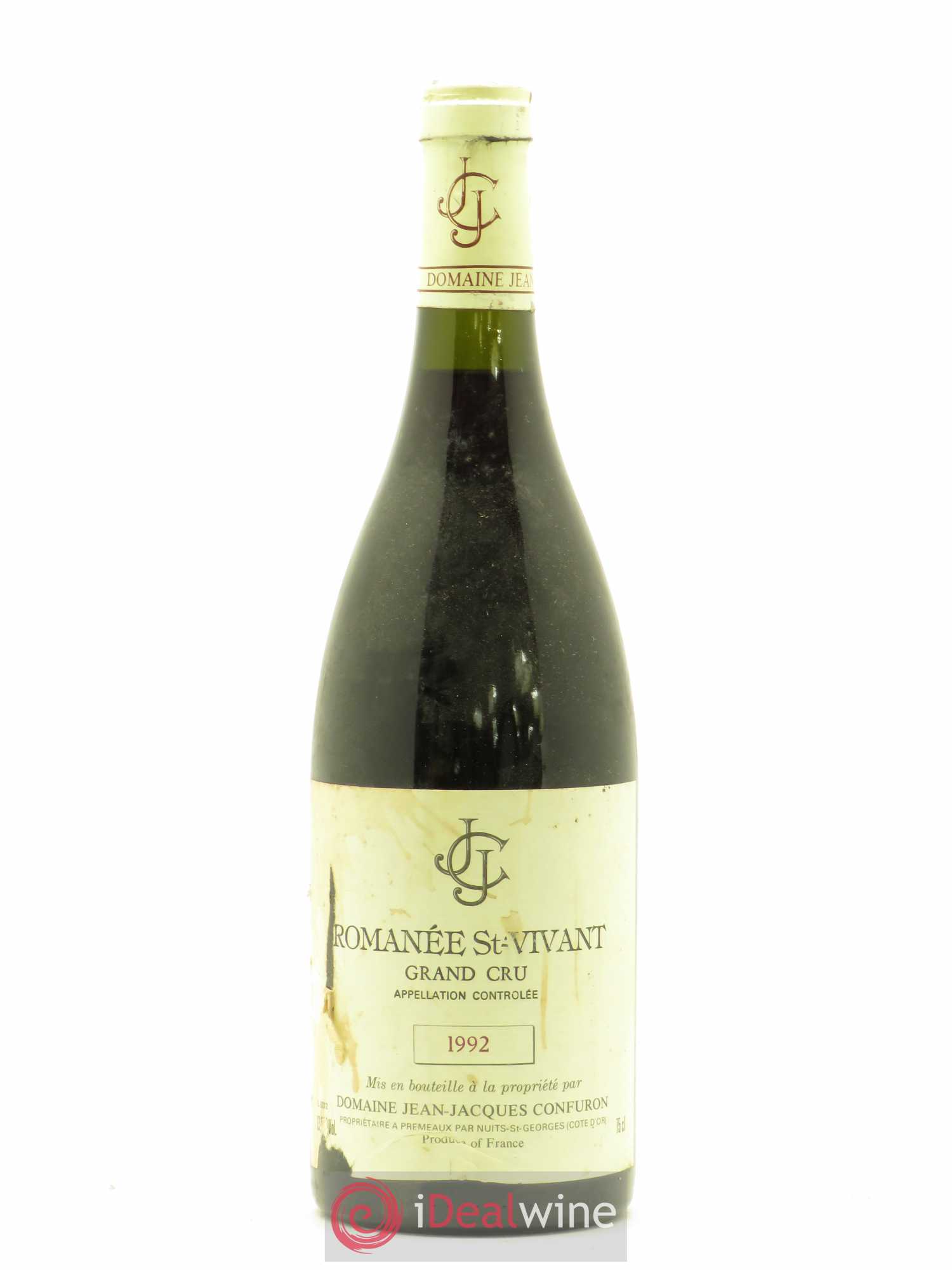Romanée-Saint-Vivant Grand Cru Jean-Jacques Confuron 1992 - Lot de 1 bouteille - 0