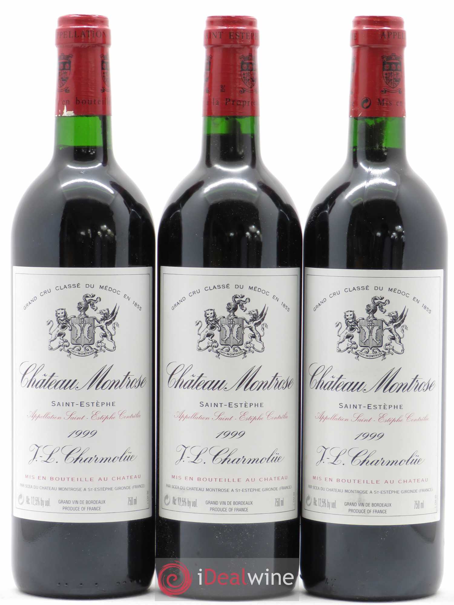 Château Montrose 2ème Grand Cru Classé 1999 - Lot de 3 bouteilles - 0