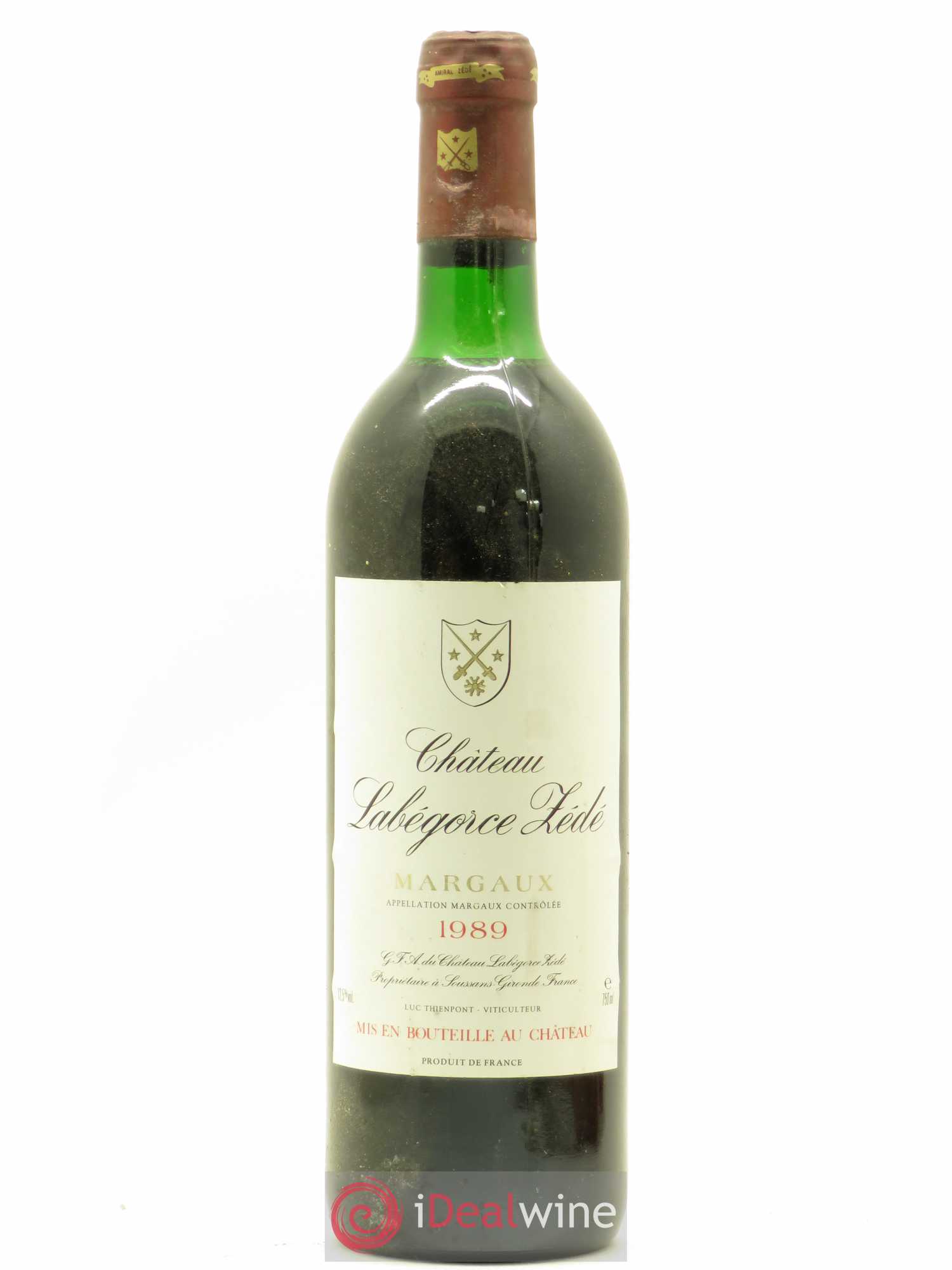 Château Labegorce Zédé Cru Bourgeois 1989 - Lot de 1 bouteille - 0