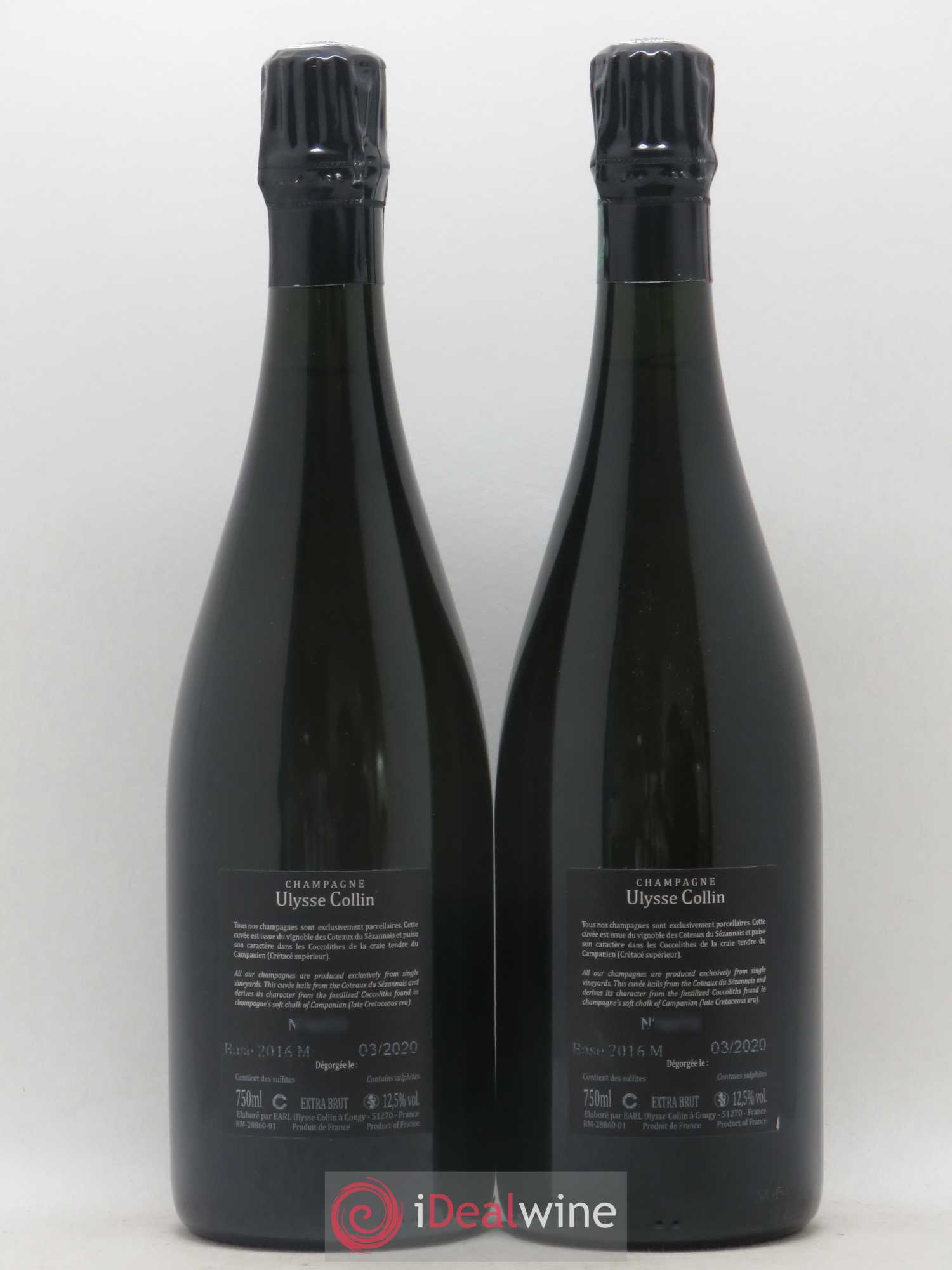 Les Maillons Blanc de Noirs Extra-Brut Ulysse Collin 2016 - Lot de 2 bouteilles - 1