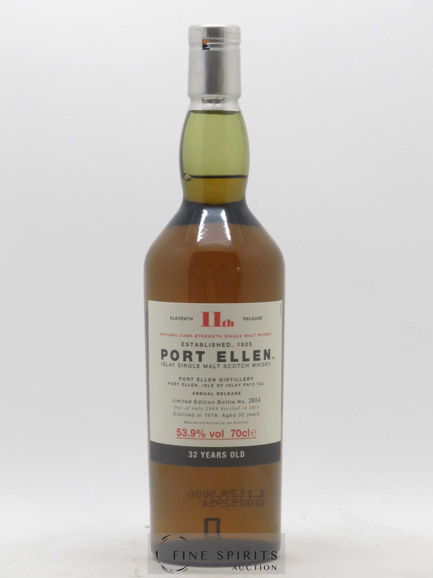 Port Ellen 32 years 1979 Of. 11th Release Natural Cask Strength - One of 2988 - bottled 2011 Limited Edition - Lot de 1 bouteille - 1