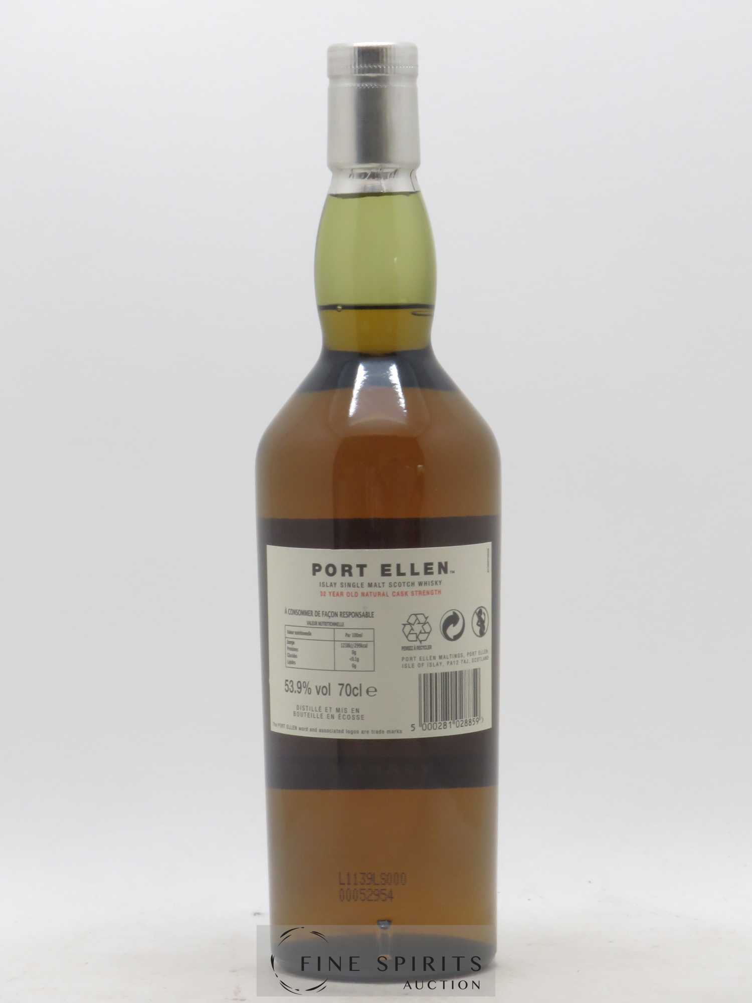 Port Ellen 32 years 1979 Of. 11th Release Natural Cask Strength - One of 2988 - bottled 2011 Limited Edition - Lot de 1 bouteille - 2
