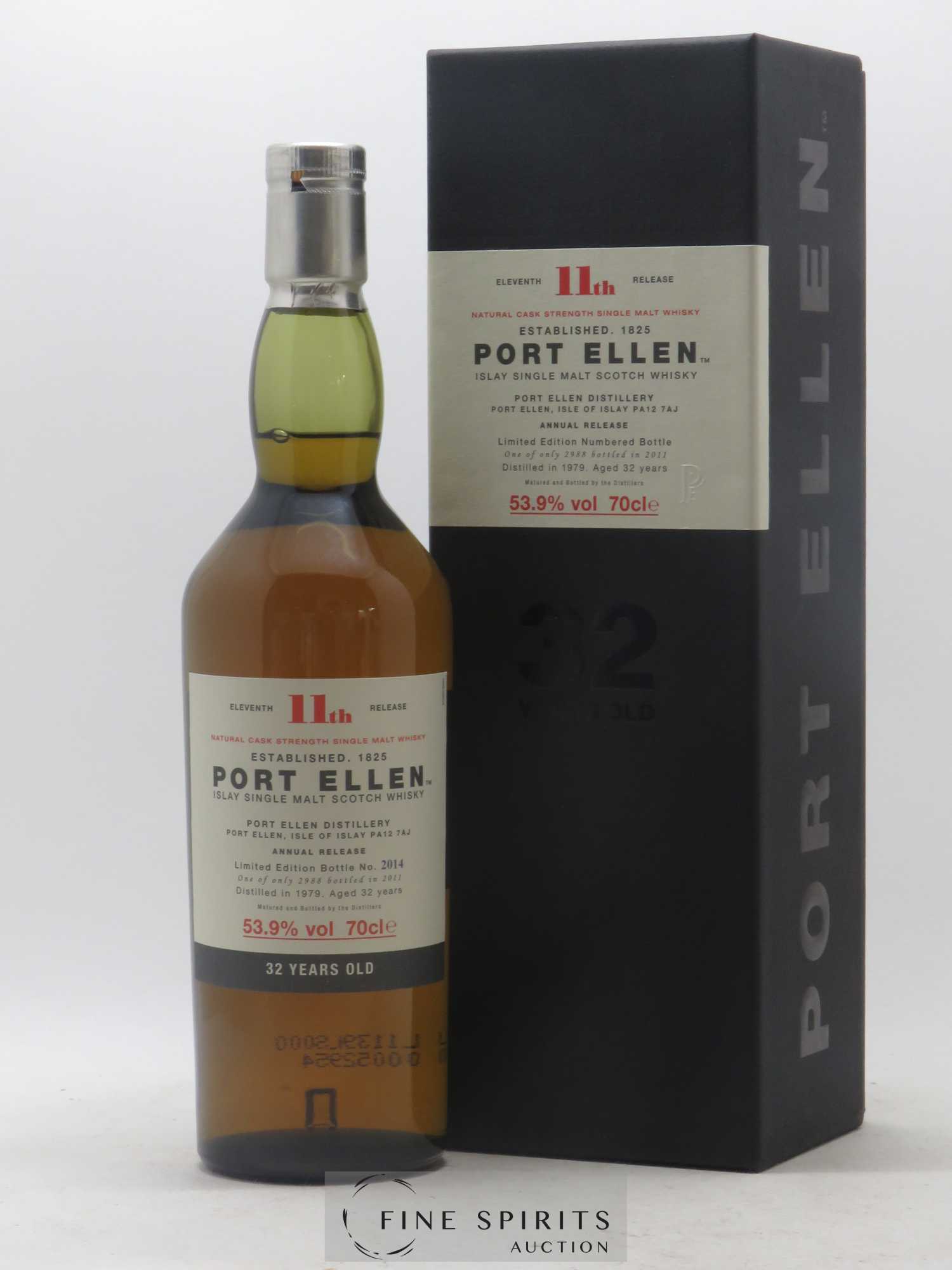 Port Ellen 32 years 1979 Of. 11th Release Natural Cask Strength - One of 2988 - bottled 2011 Limited Edition - Lot de 1 bouteille - 0