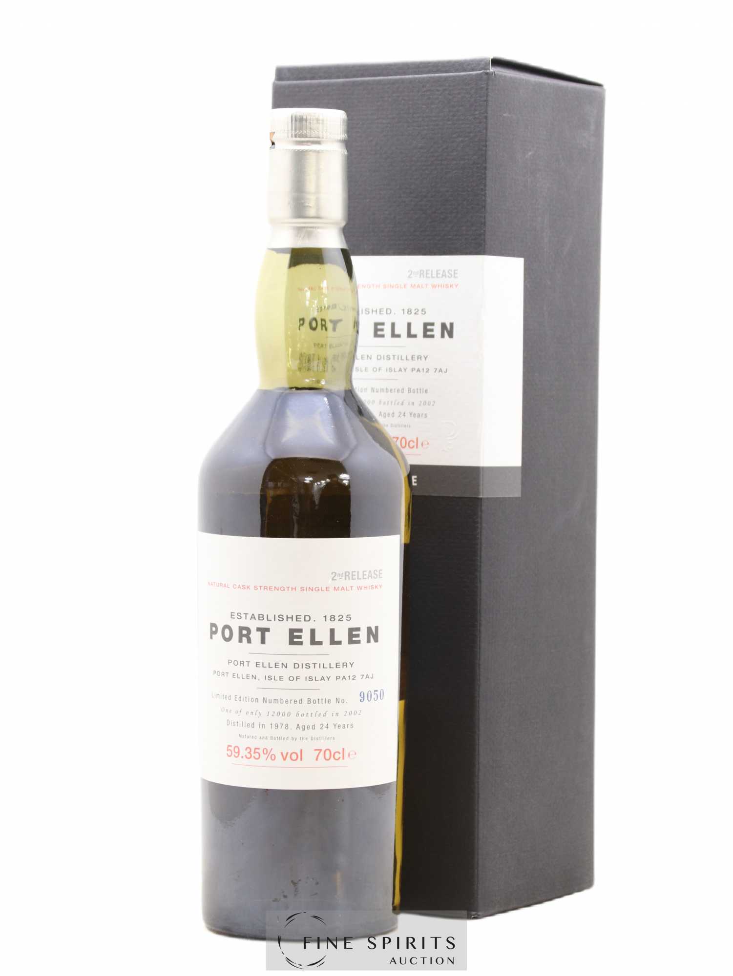 Port Ellen 24 years 1978 Of. 2nd Release Natural Cask Strength - One of 12000 - bottled in 2002 Limited Edition - Lot de 1 bouteille - 0