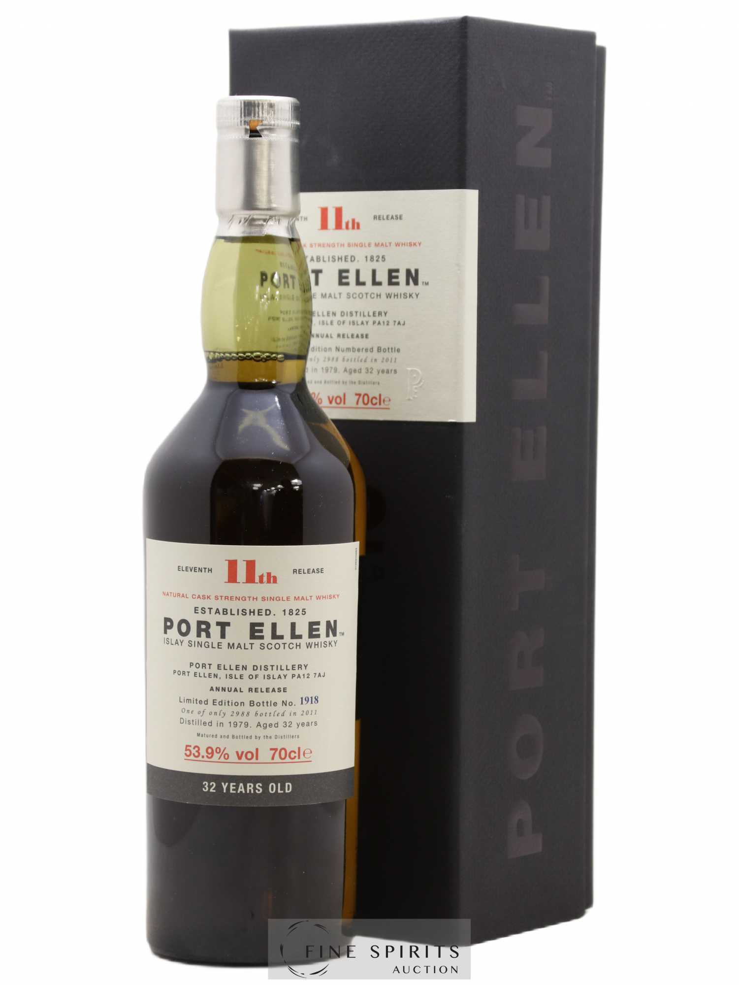 Port Ellen 32 years 1979 Of. 11th Release Natural Cask Strength - One of 2988 - bottled 2011 Limited Edition - Lot de 1 bouteille - 0