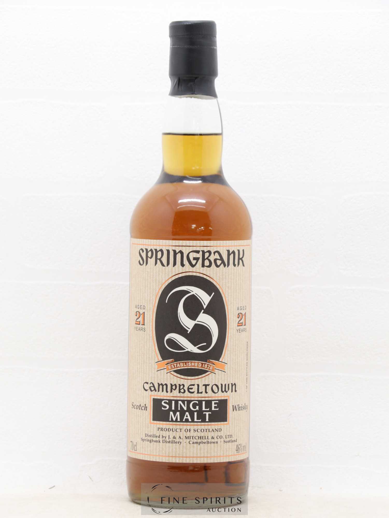 Springbank 21 years Of. Parchment Label - Posten von 1 Flasche - 1