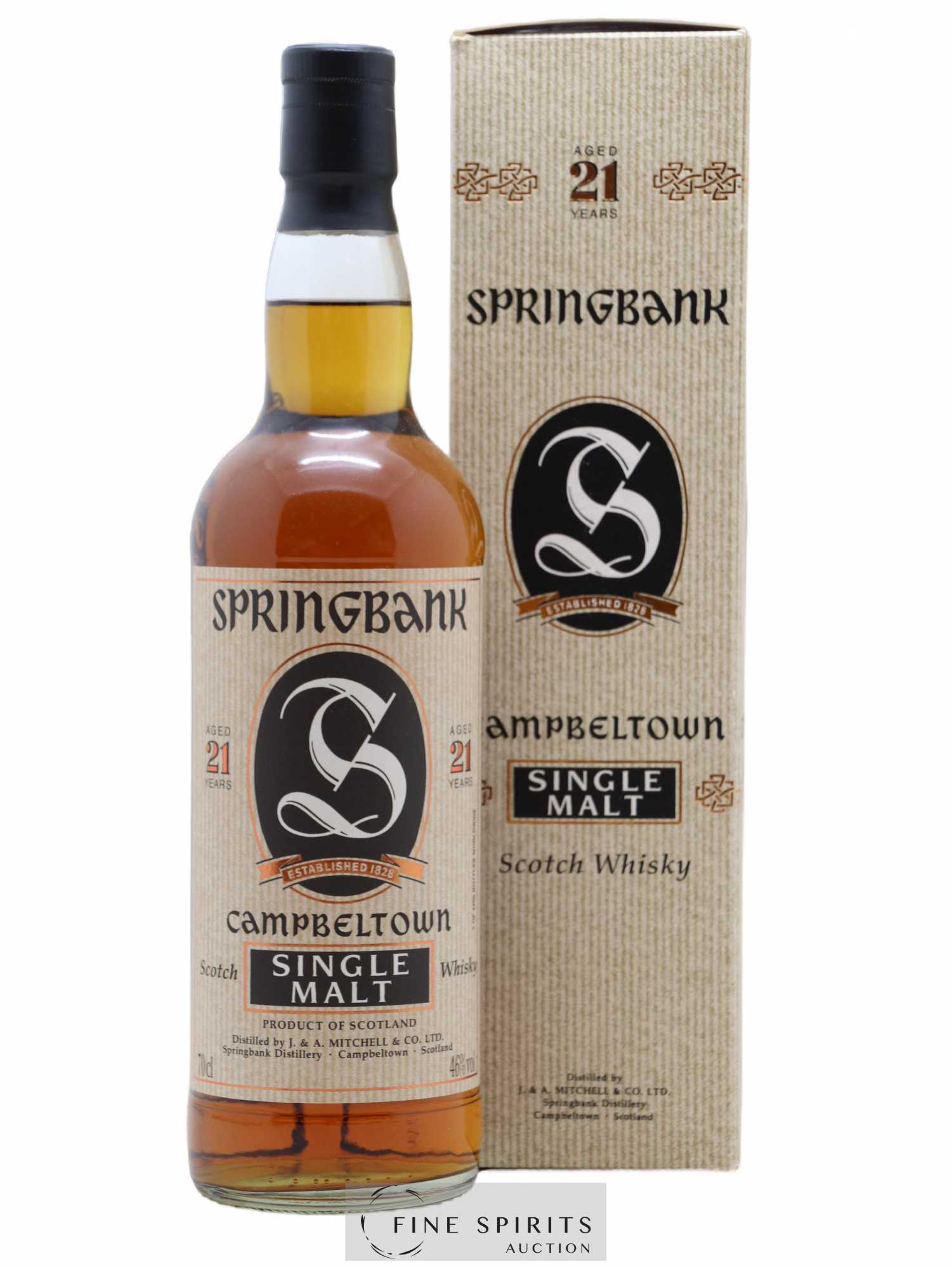 Springbank 21 years Of. Parchment Label - Posten von 1 Flasche - 0