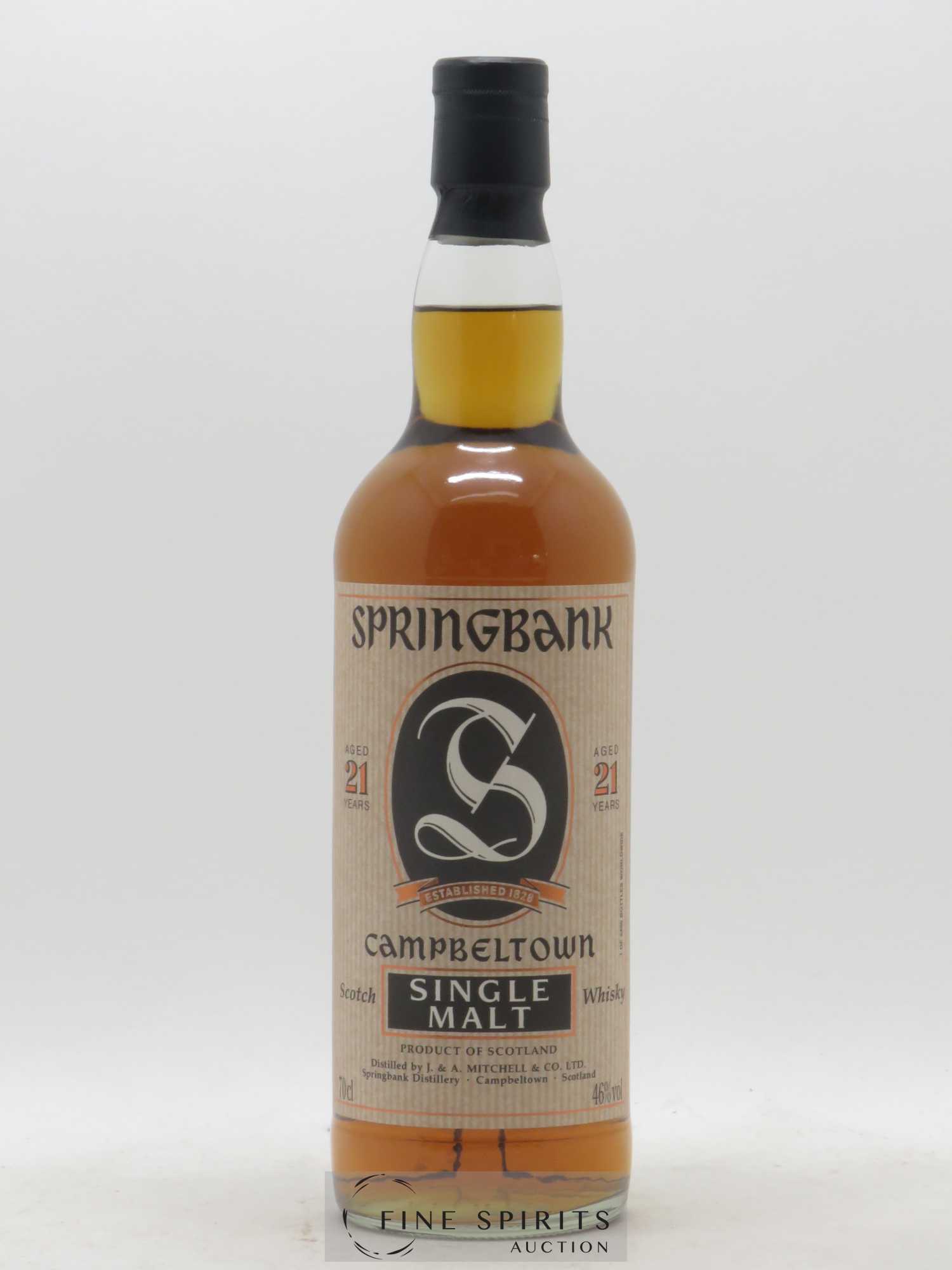Springbank 21 years Of. Parchment Label - Posten von 1 Flasche - 1