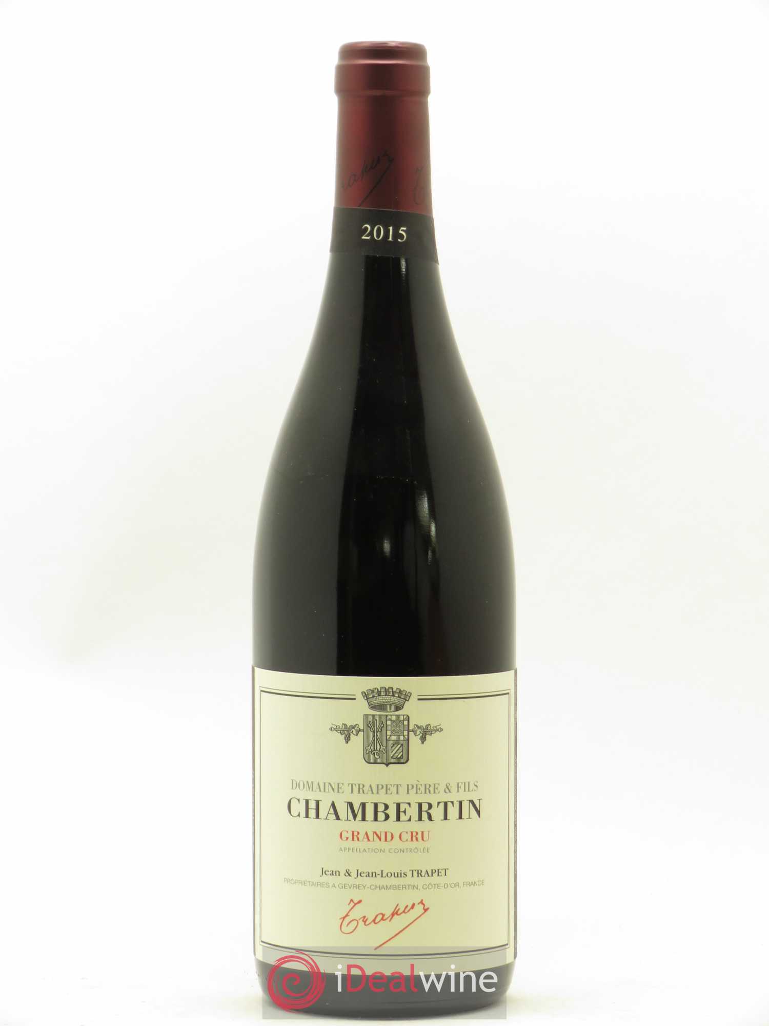 Chambertin Grand Cru Domaine Trapet 2015 - Lot de 1 bouteille - 0