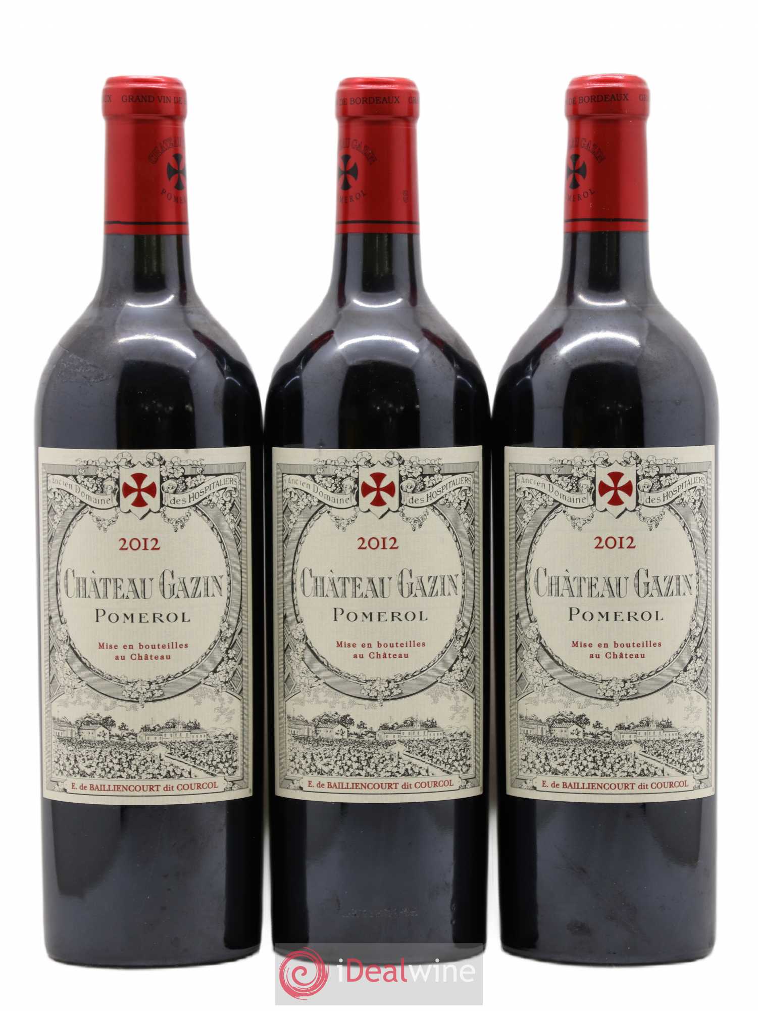 Château Gazin 2012 - Lot de 3 bouteilles - 0