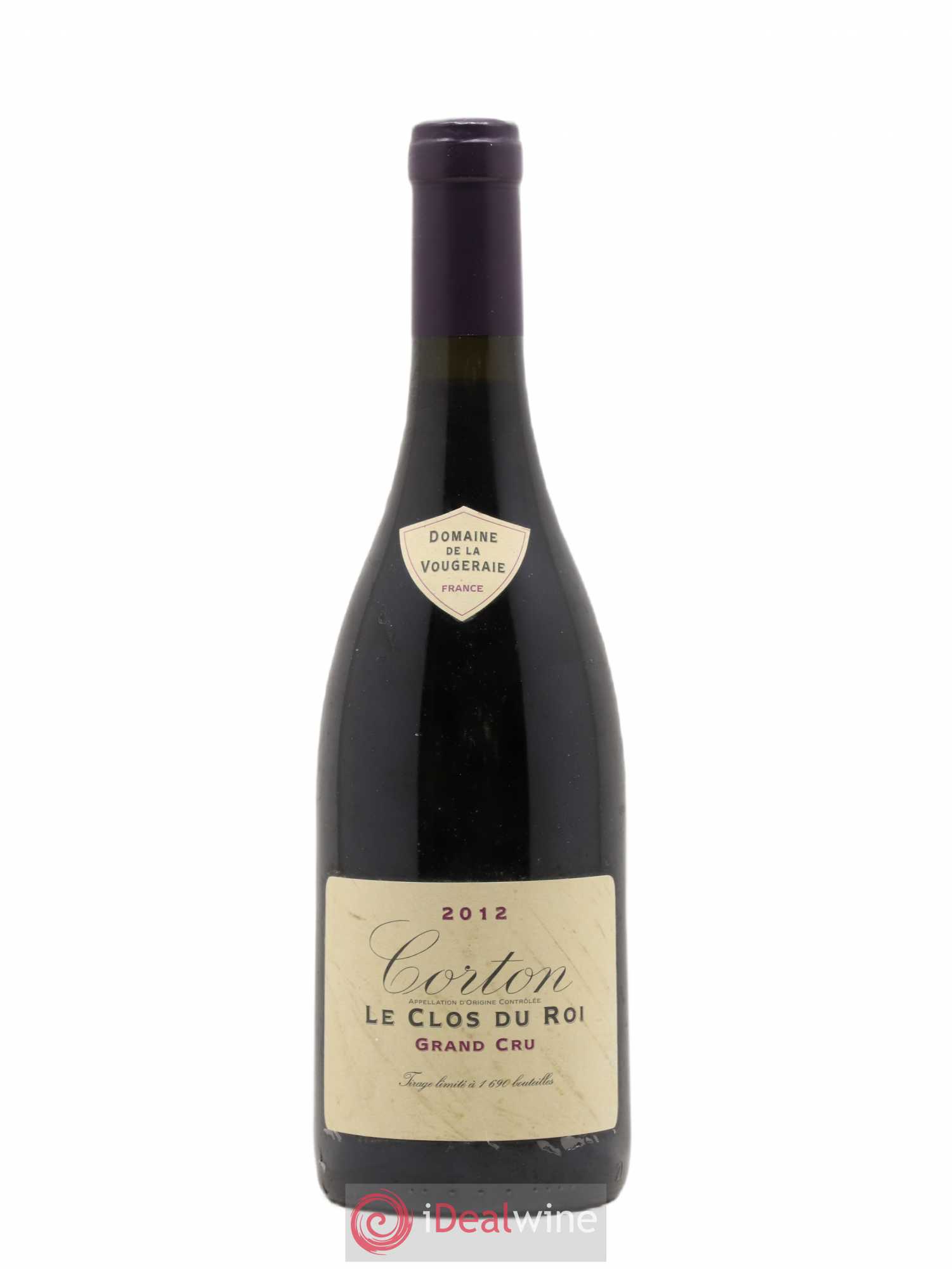 Corton Grand Cru Le Clos du Roi La Vougeraie 2012 - Lot de 1 bouteille - 0